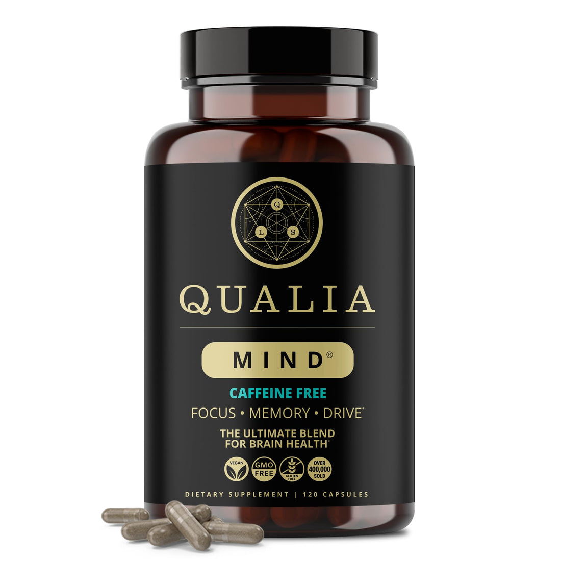 Qualia Mind (Caffeine Free) | The Ultimate Blend for Brain Health* | Doctor-Formulated Nootropic to Fuel Focus & Concentration* | Supports Long Term Brain Health| Maintain Drive & Productivity QUALIA LIFE SCIENCES Au supplements