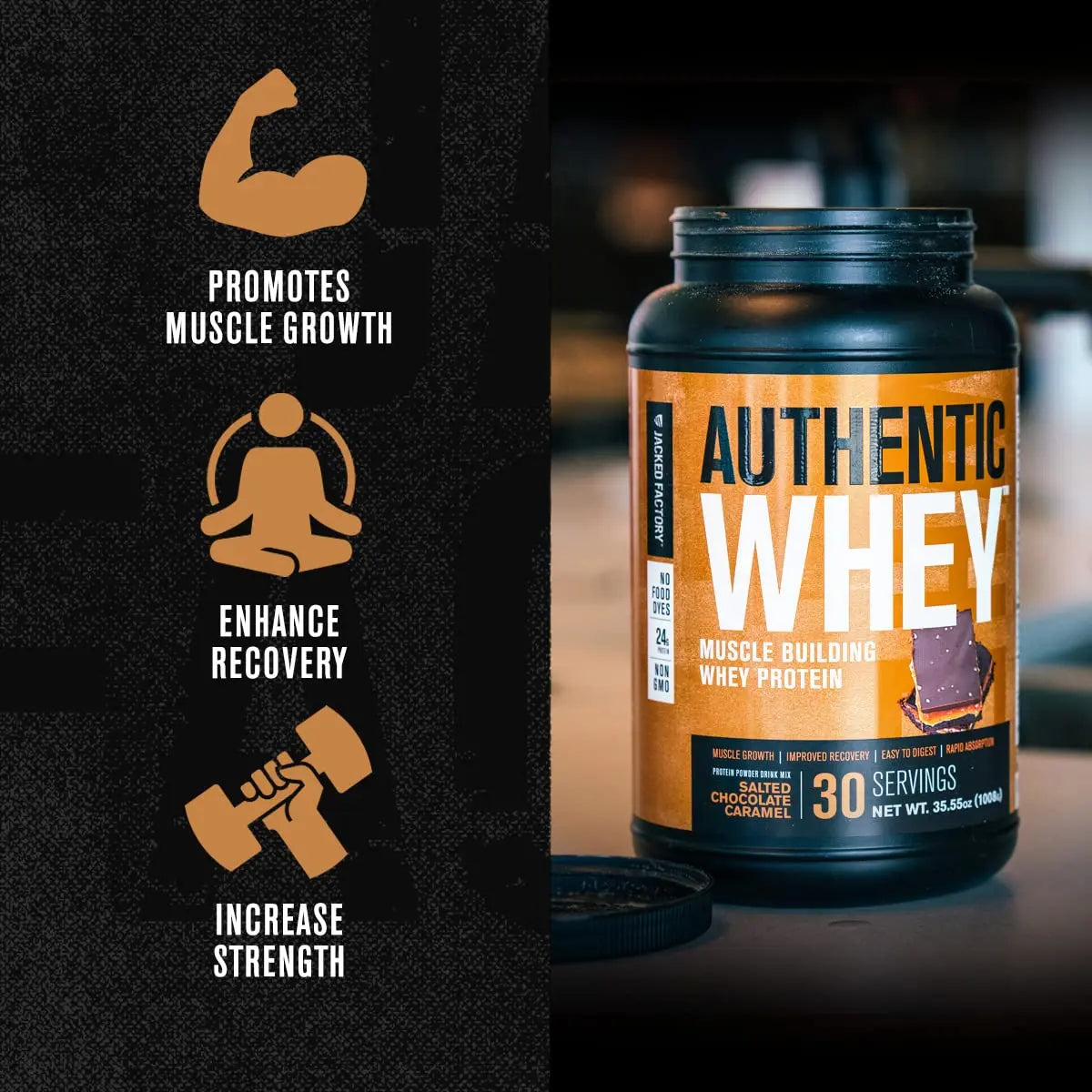 Jacked Factory Authentic Whey Muscle Building Whey Protein Powder - Low Carb Jacked Factory Au supplements