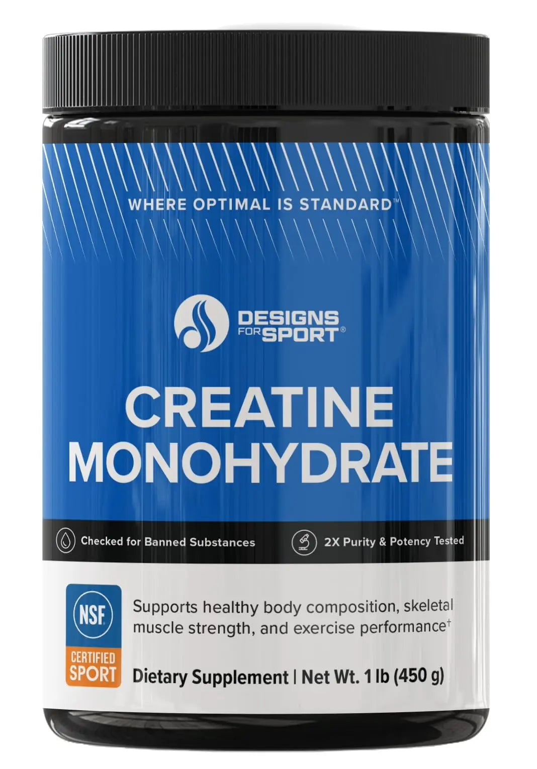 Designs for Sport Creatine Monohydrate Powder - NSF Certified for Sport Creatine Designs for Sport Au supplements