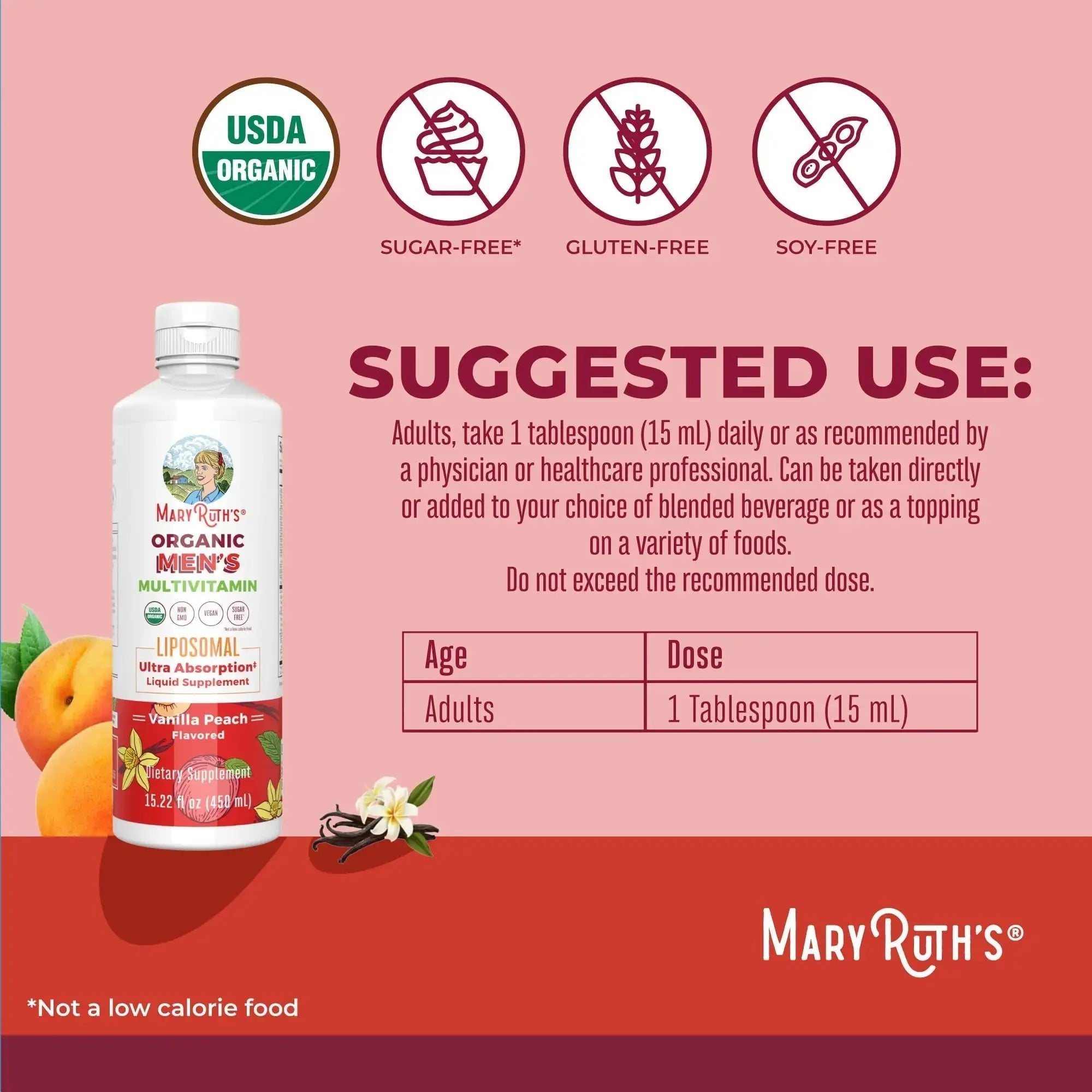 MaryRuth Organics Multivitamin for men | Sugar Free mens Multivitamin | Liquid Vitamins for men | Immune Support Supplement | MaryRuth Organics Au supplements