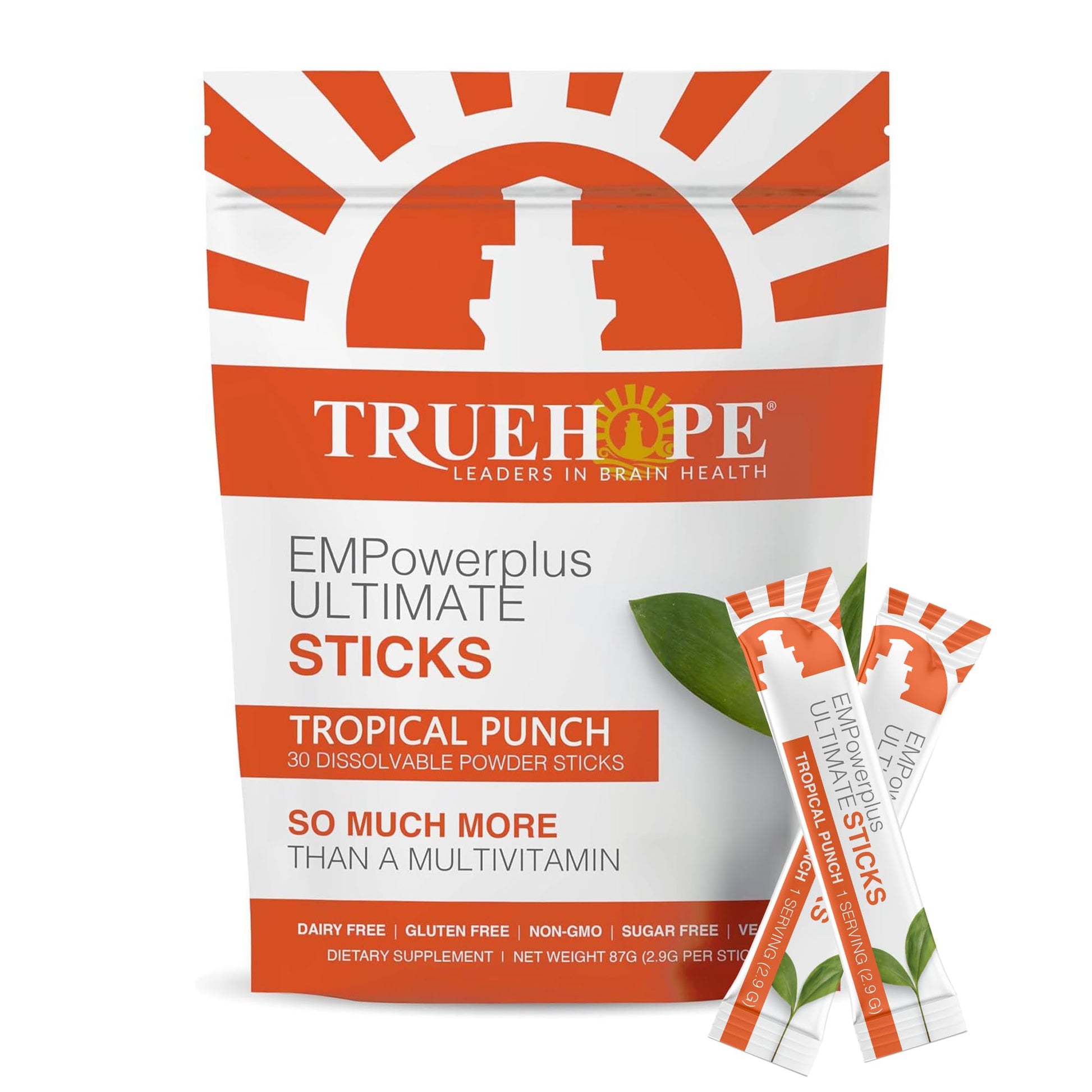 Truehope Multivitamin Nootropic Pouches with Inositol - Once-Per-Day EMPowerplus Ultimate Sticks - 30 Count (Tropical) Truehope Au supplements