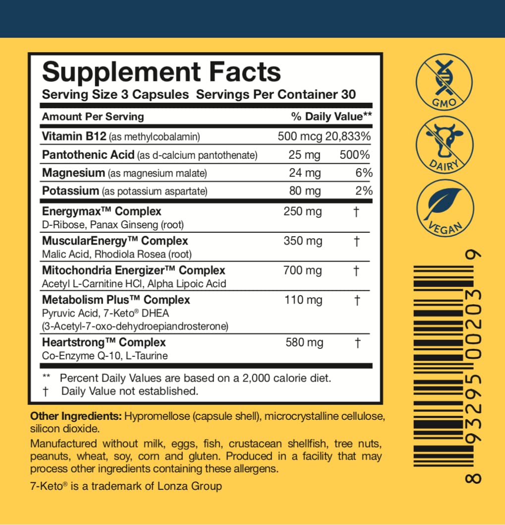Researched Nutritionals Mens & Womens Vitamins - Optimized Energy Duo - Adrenal Support & Mitochondrial Supplements to Promote Optimal Cellular Energy - ATP 360 & Multi-Plex Researched Nutritionals Au supplements