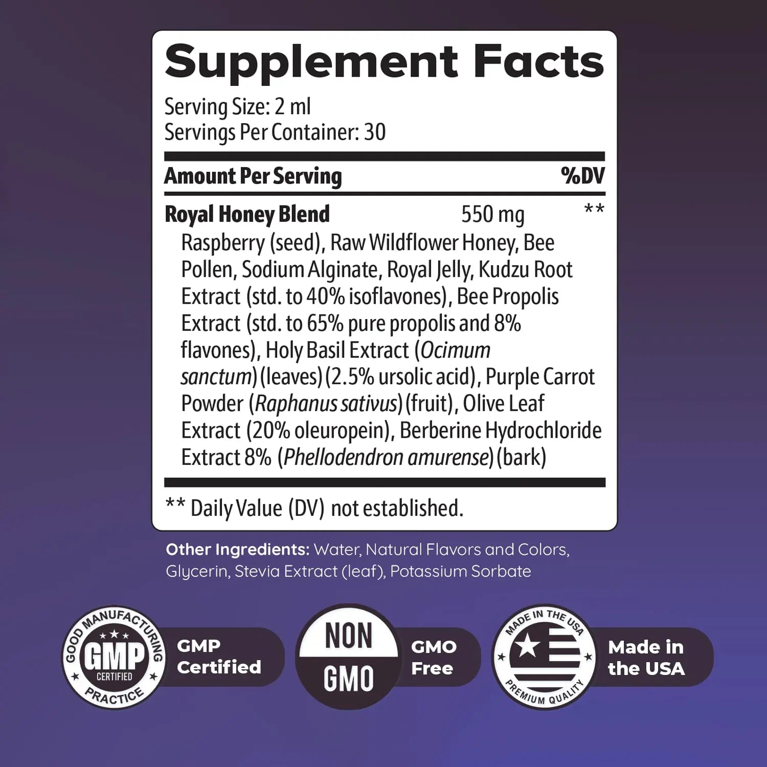 HoneyBurn Purple Honey – Natural Daily Supplement with 11 Plant & Bee-Based Ingredients – Supports Healthy Digestion & Balanced Body Routine – 60 ml, 30 Servings, 1 Month Supply Nature’s NutriWave Au supplements