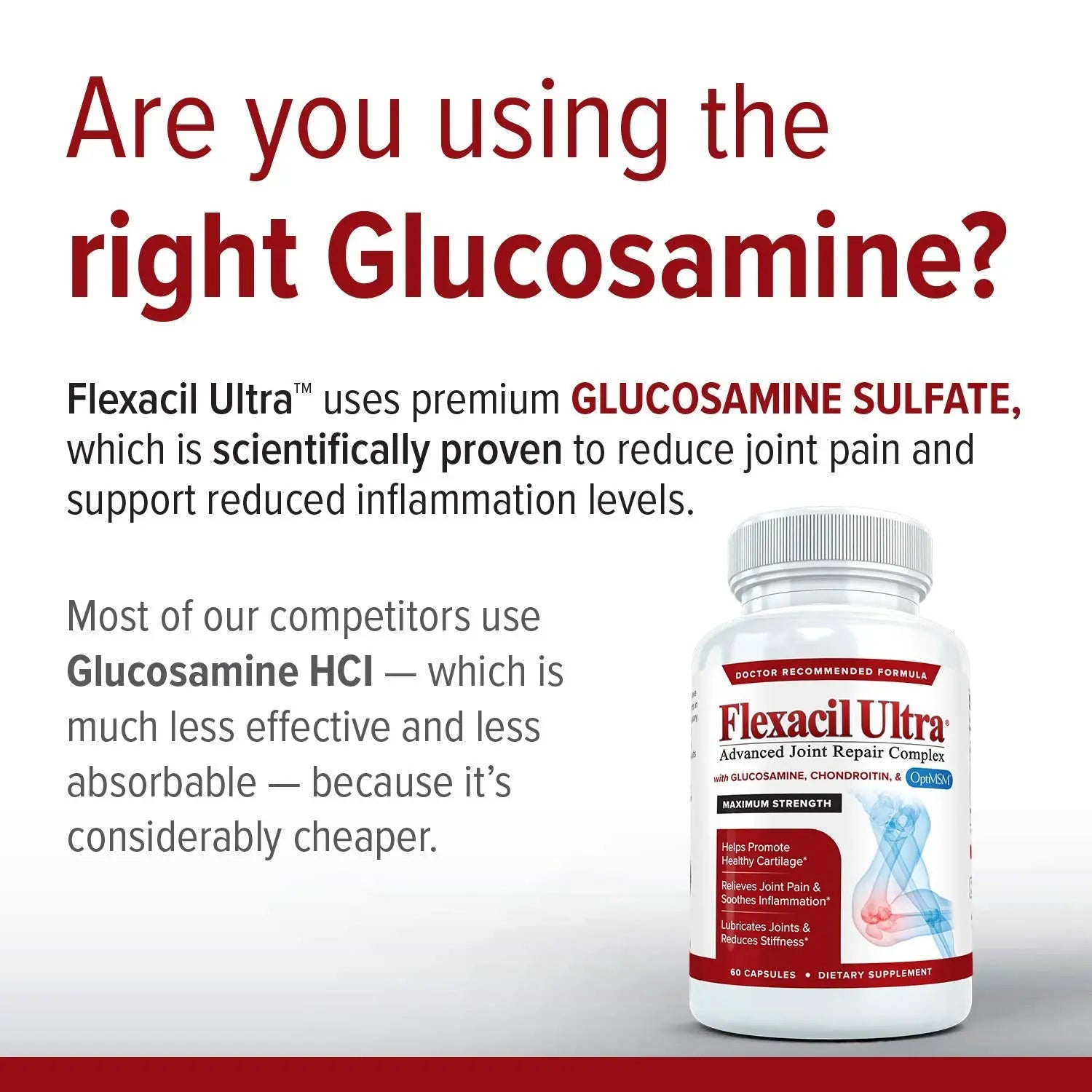 Flexacil Ultra Joint Health & Support Supplement with Glucosamine, Chondroitin Flexacil Ultra Au supplements