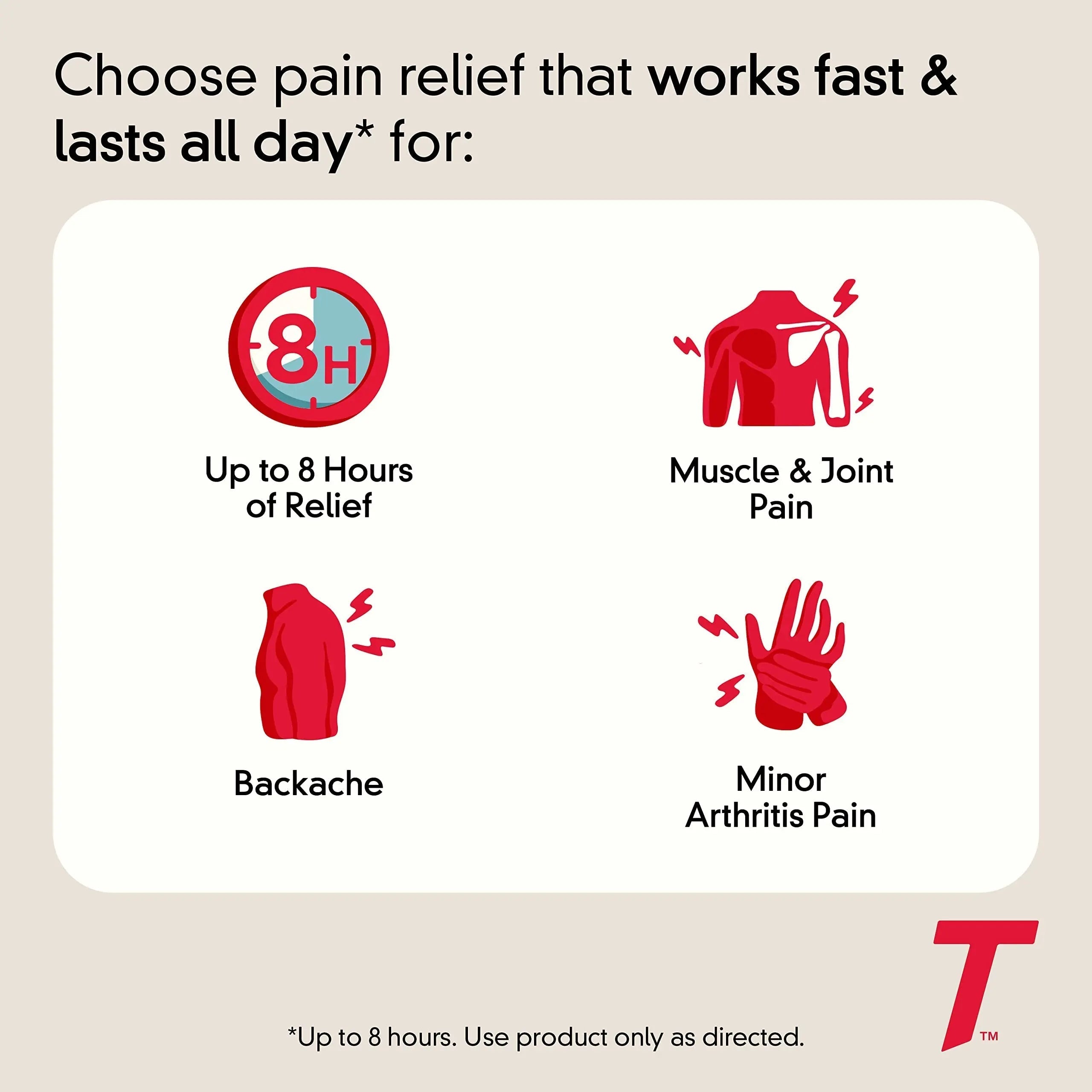 Tylenol 8 Hour Acetaminophen 650 mg Extended Release Caplets, Fast Acting Bi-Layer Design, Quick & Long Lasting Pain Relief for Muscle, Joint, Back & Arthritis Aches, Fever Reducer, 100 Count Tylenol Au supplements