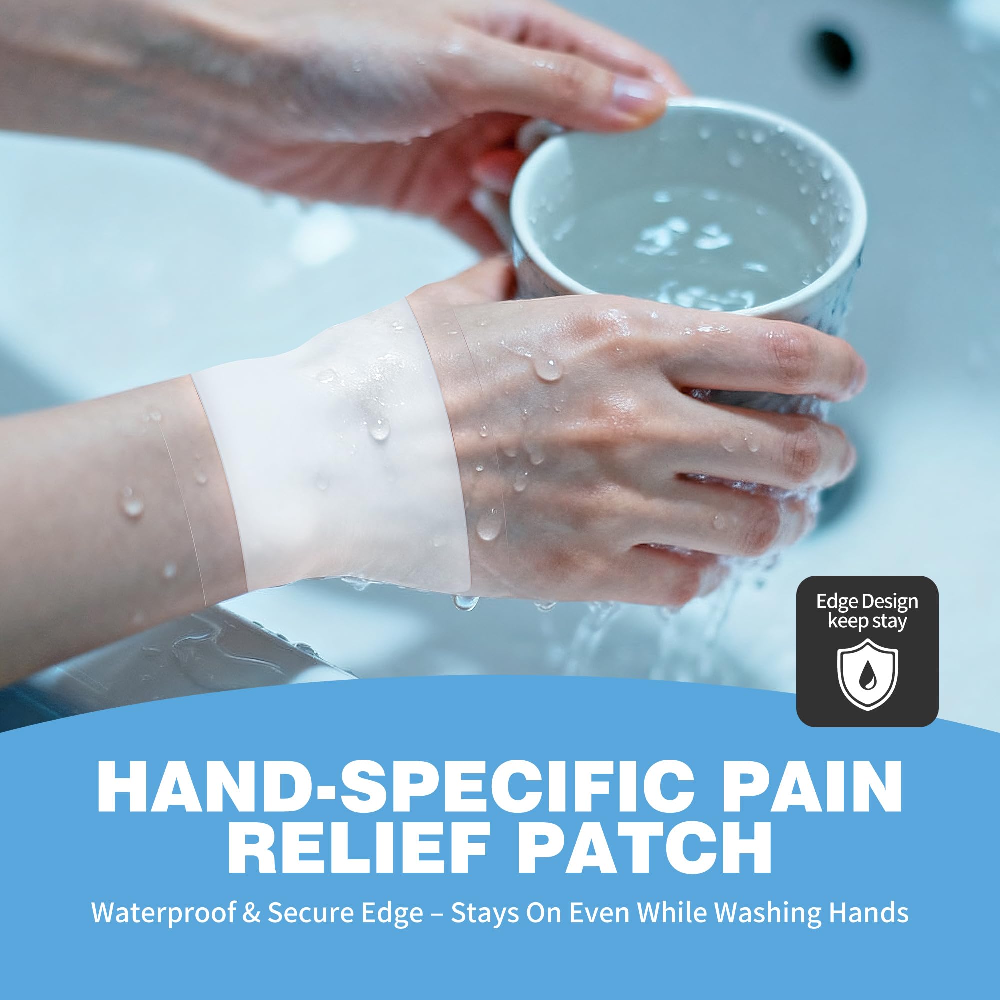 CARELAND Plantar Fasciitis Lidocaine Pain Patches with Hydrogel Technology- Waterproof with Sticky Border, 12 Hour Pain Relief - Contours to Your Foot - 16 Ct CARELAND Au supplements