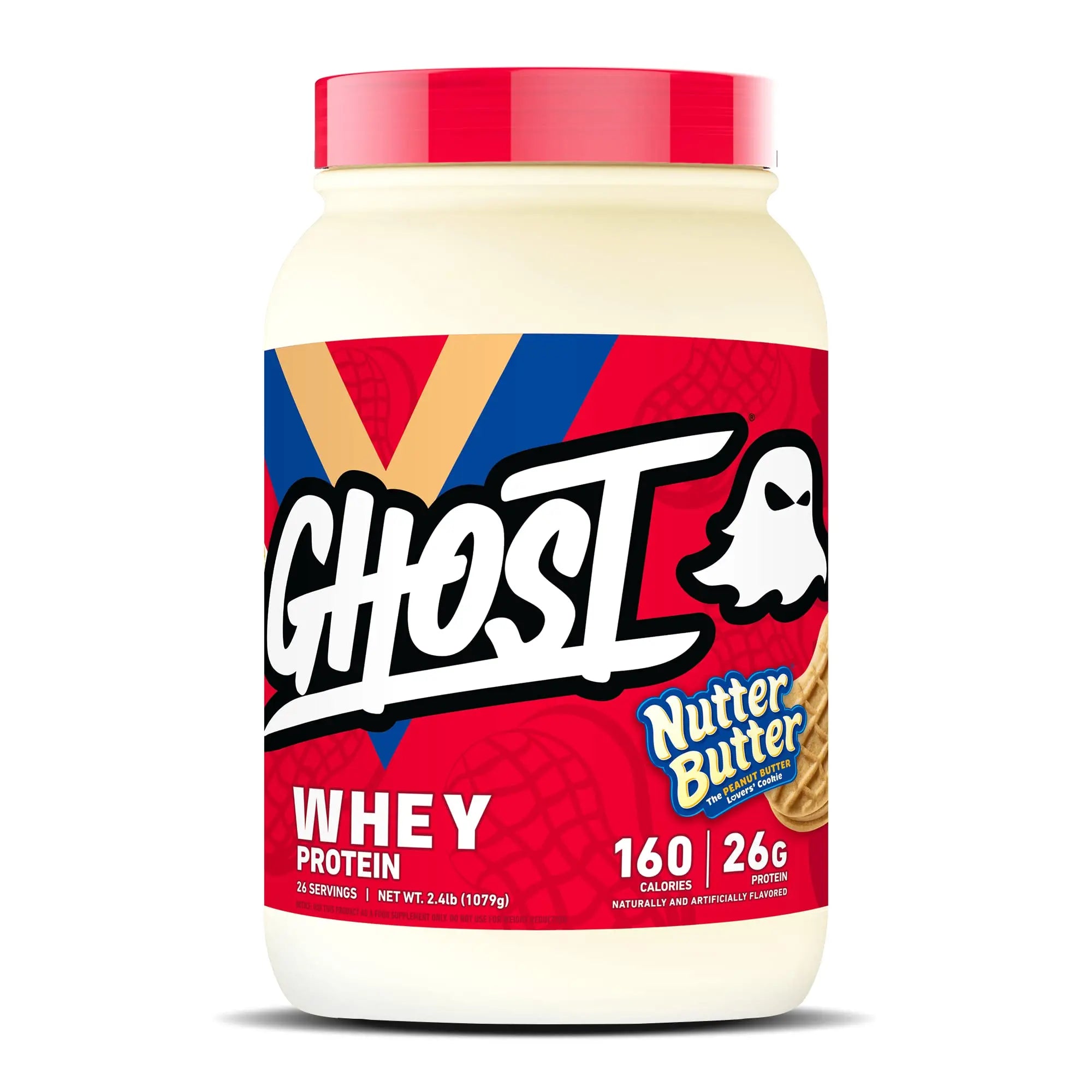 GHOST Whey Protein Powder, Nutter Butter - 2LB Tub, 26G of Protein - Peanut Butter GHOST Au supplements