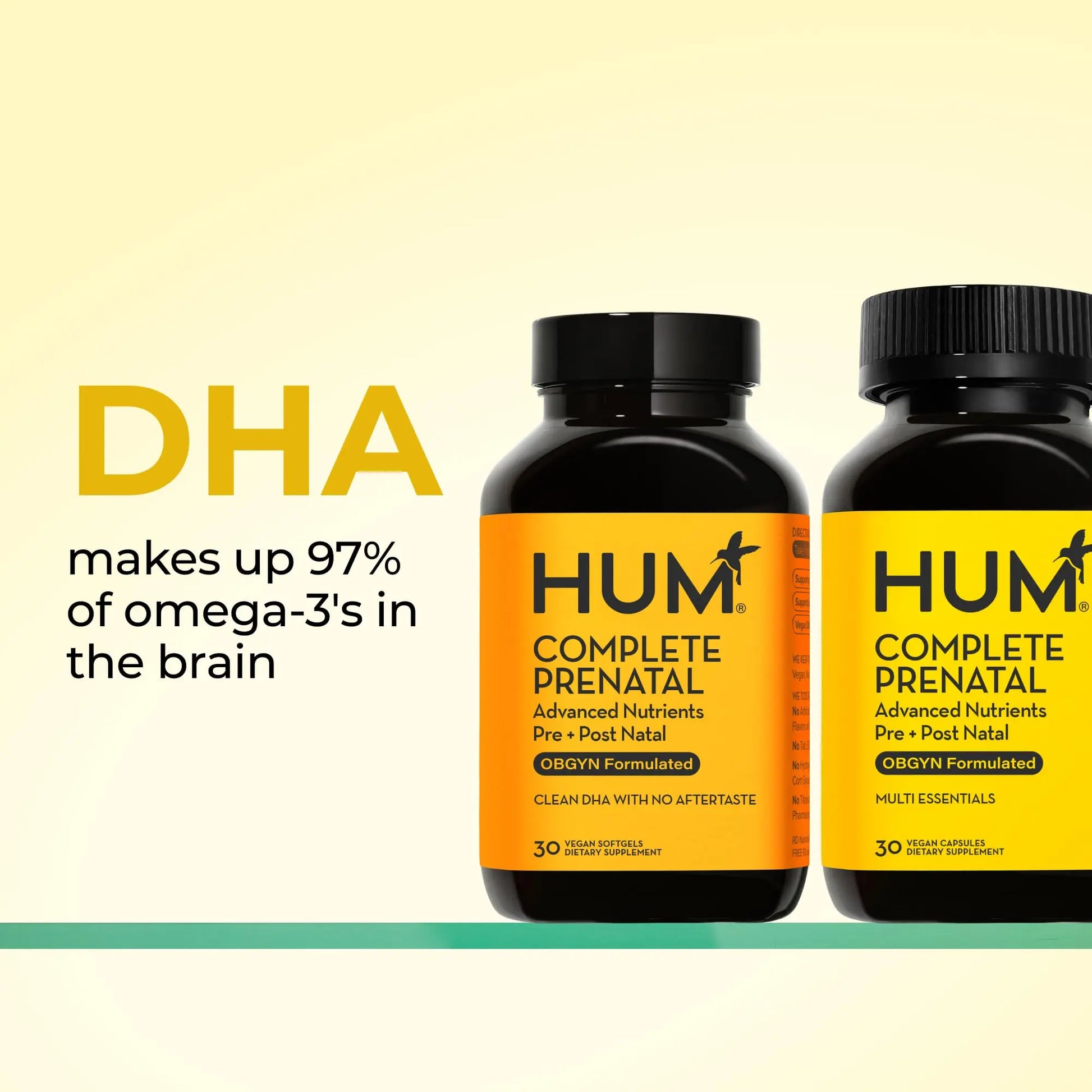 HUM Complete Prenatal Multivitamin for Women with Folate, DHA, and Choline, 23 Nutrients for Daily Support, Gluten Free, Non GMO Supplement for Pre, During, and Post Pregnancy, 30 Vegan Capsules HUM Au supplements