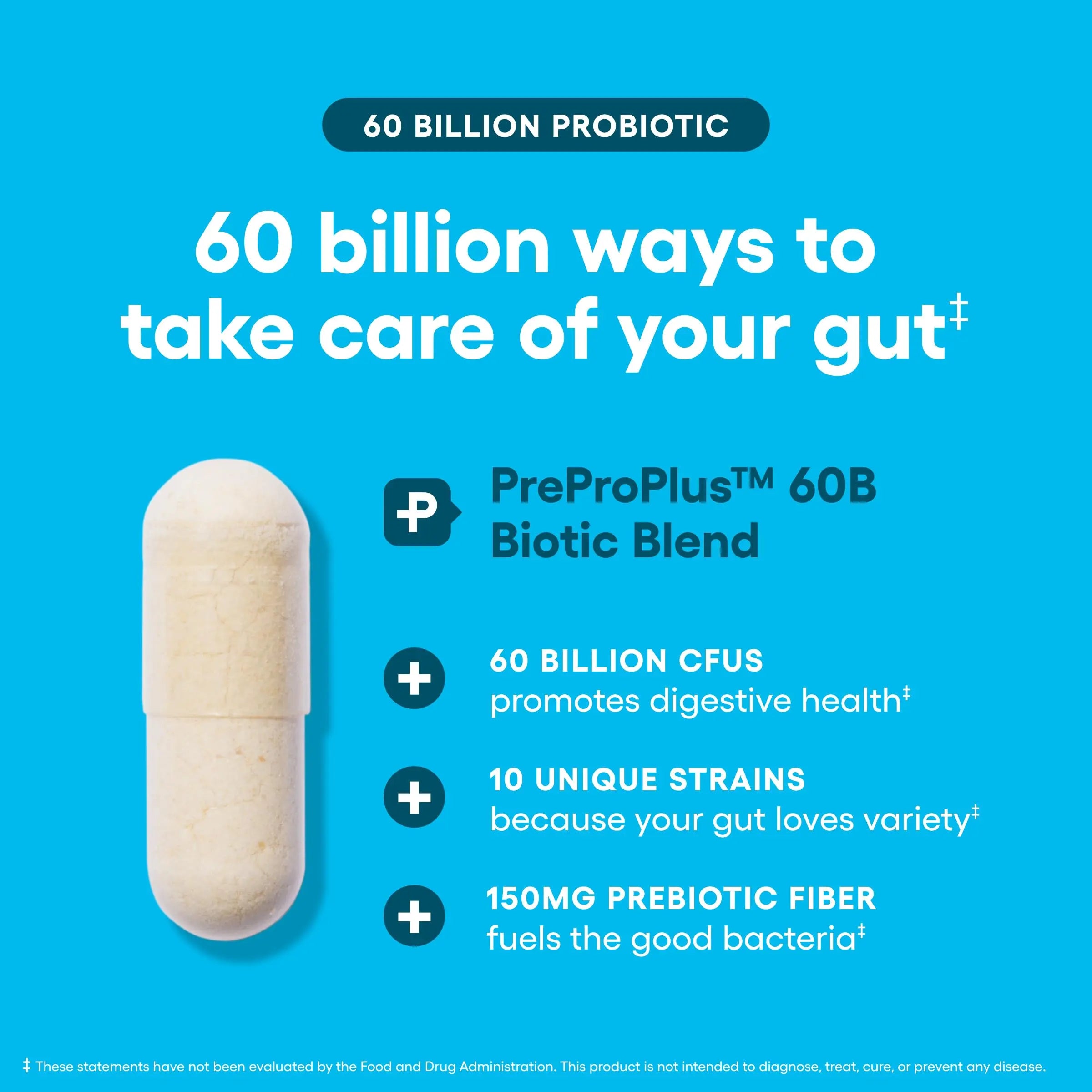 Physician's CHOICE Probiotics 60 Billion CFU - 10 Strains + Organic Prebiotics - Immune, Digestive & Gut Health - Supports Occasional Constipation Physician's CHOICE Au supplements