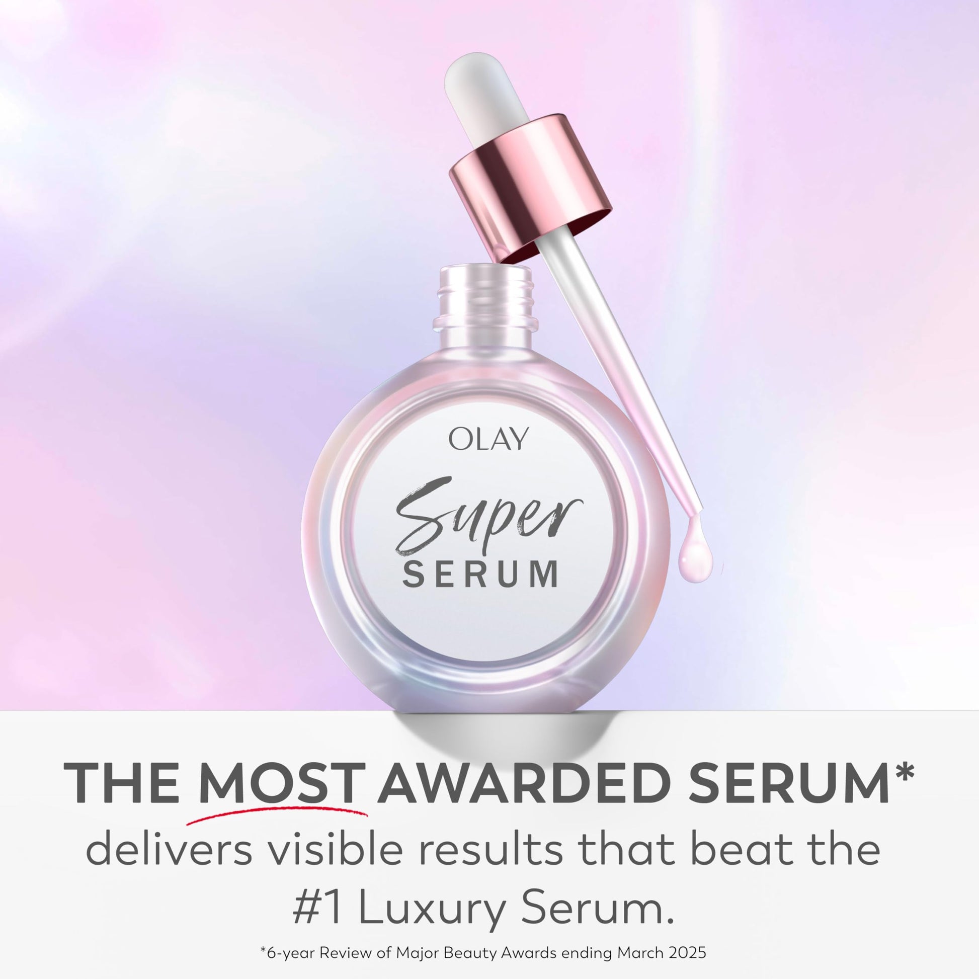 Olay Super Serum - Glow Serum for Face - Activated Niacinamide, Vitamin C & E, Collagen Peptide, AHA - 5-in-1 Benefits - Brightens, Hydrates, Smooths, Firms, Evens Tone, Proactive Anti-Aging, 1.7 Oz Olay Au supplements
