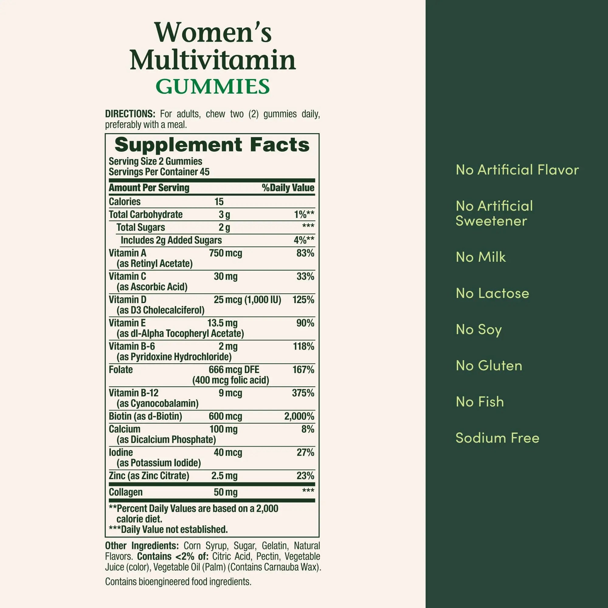 Nature's Bounty Women Multivitamin Gummies, Vitamin Supplements for Adults, General Health, Supports Immune and Bone Health, Nature's Bounty Au supplements