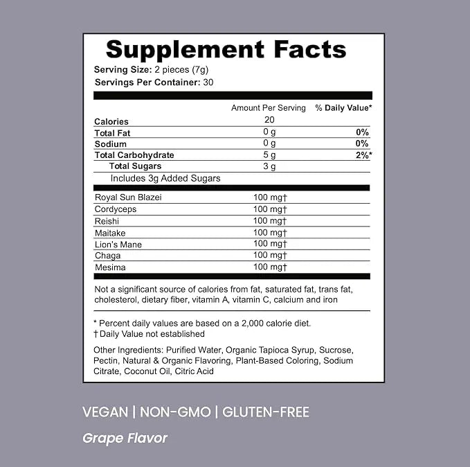 SOULBELLY Multi-Mushroom | Ritual Vitamin Gummies for Energy, Focus and Immune Balance | Vegan | Gluten-Free | Non-GMO | 60 Count SOULBELLY Au supplements