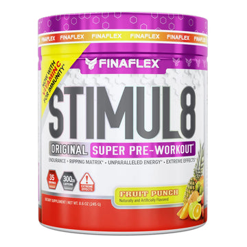 FINAFLEX STIMUL8 Original Super Pre-Workout, Fruit Punch - Energy, Strength & Endurance FINAFLEX Au supplements