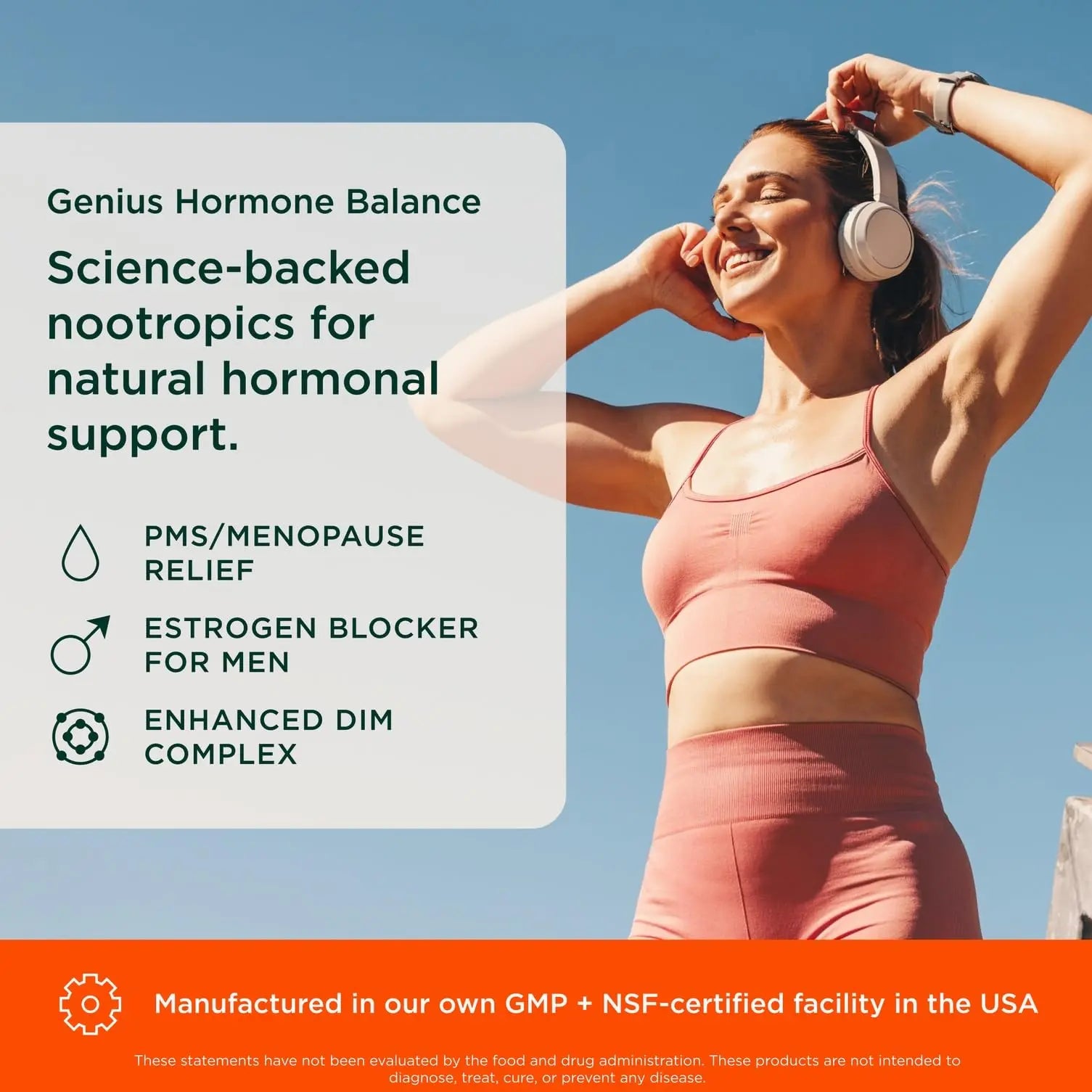 Genius Estrogen Balance, Dim Supplement - Blocker for Men & Women - Hormones, Hormonal Acne & Menopause - Aromatase Inhibitor with Grape Seed Extract & BioPerine - 30 Capsules The Genius Brand Au supplements