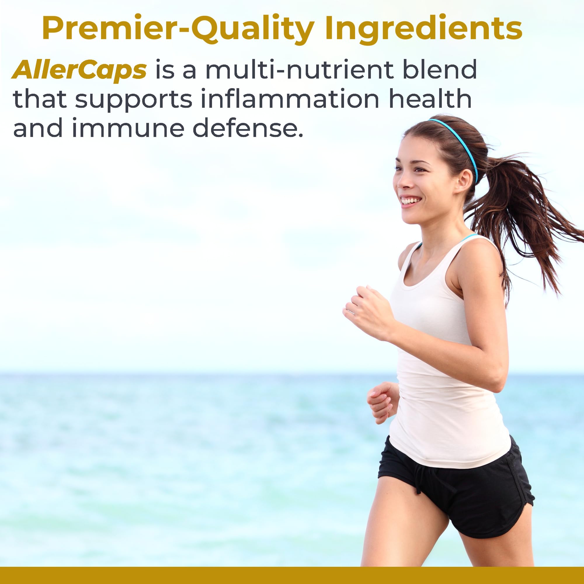 Premier Research Labs AllerCaps - A Lung Health Supplement with NAC/N-Acetyl Cysteine, Featuring Bromelain, Reishi Mushroom & Quertecin, Immune Support Formula - 60 Vegetarian Capsules Premier Research Labs Au supplements