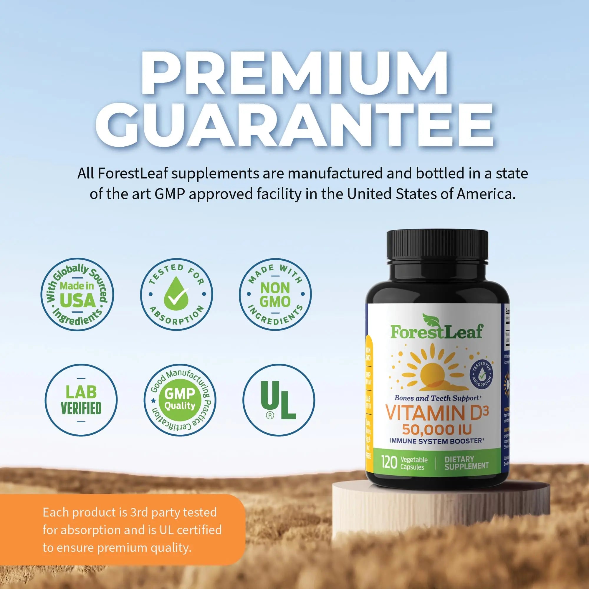 ForestLeaf - Vitamin D3 IU Weekly Supplement - Vitamin D Capsules for Bones ForestLeaf Au supplements