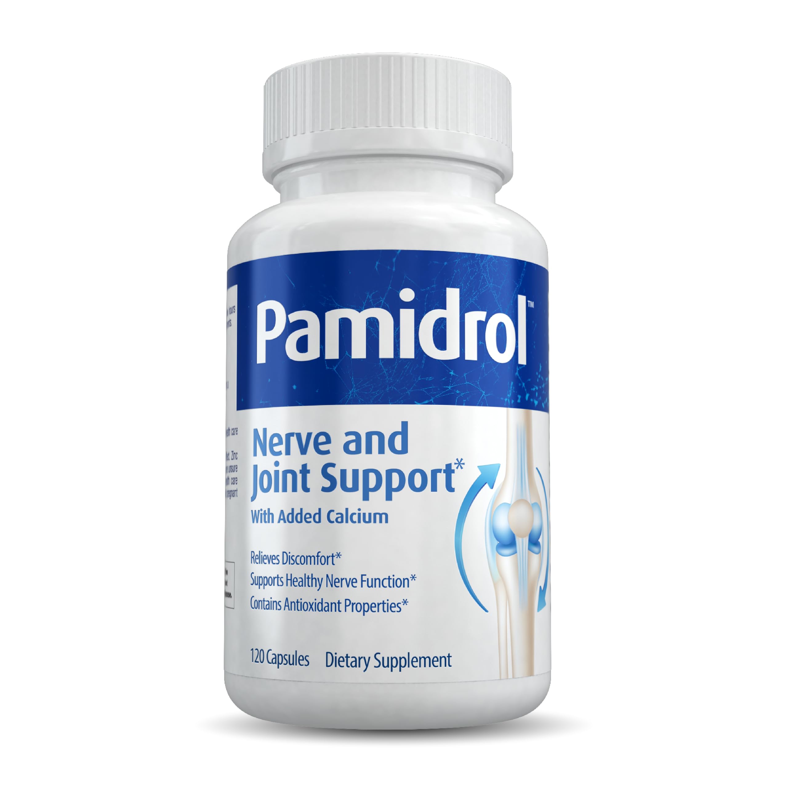Pamidrol Nerve and Joint Support with Added Calcium 120 Capsules Pamidrol Au supplements
