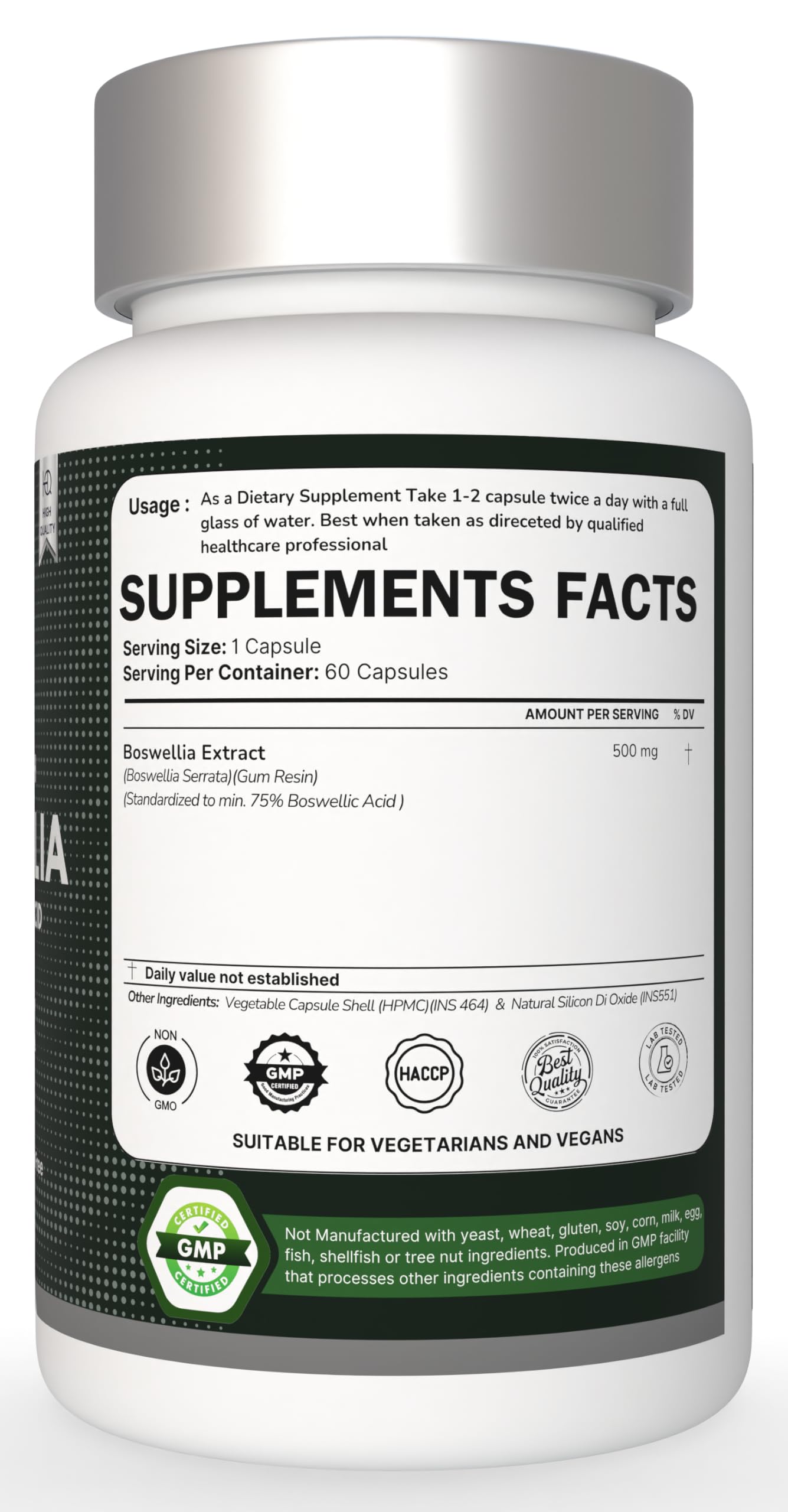 Heroot Boost Joint Mobility with 75% Extra Strength Boswellia Serrata Extract, 120 Capsules Heroot Au supplements