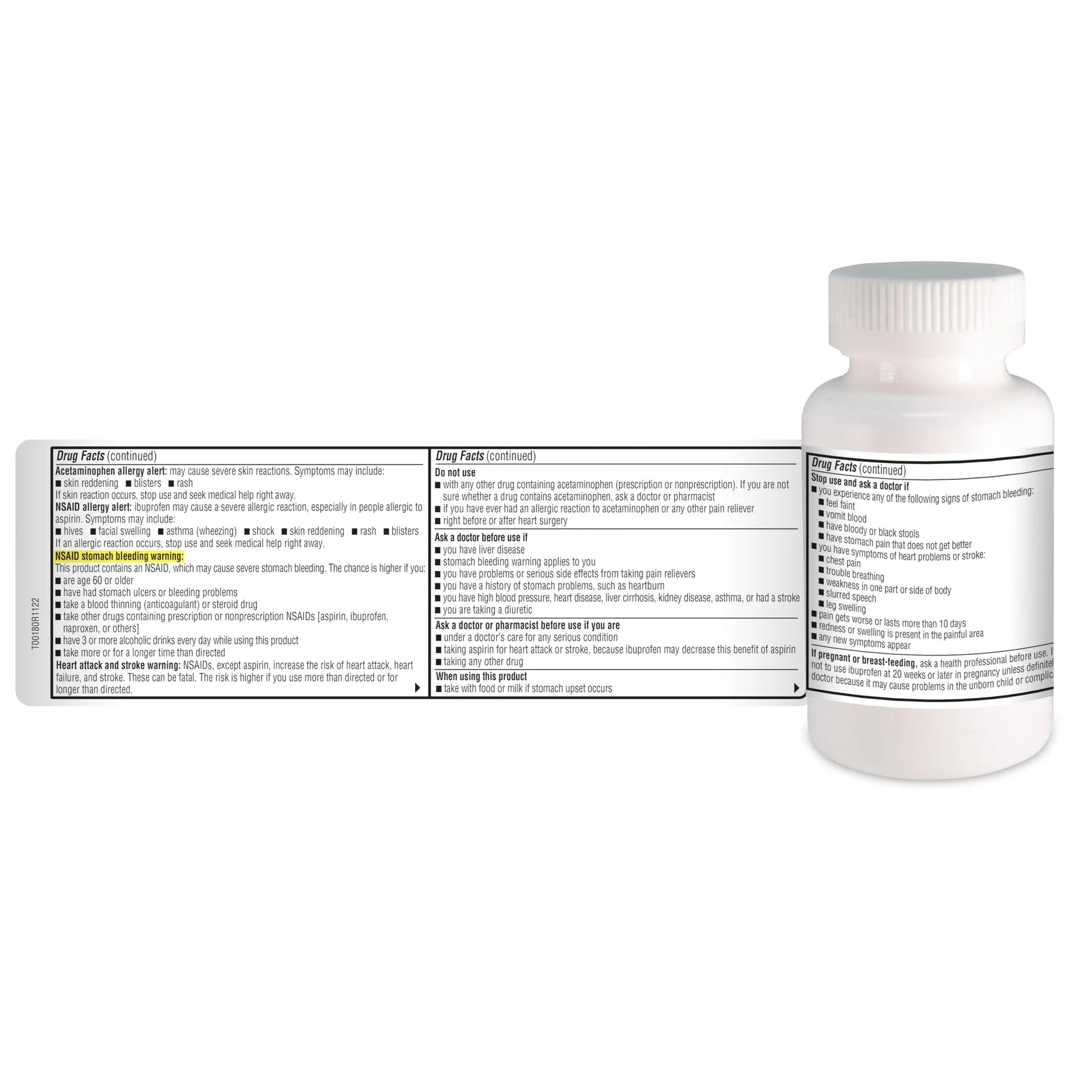 A+Health Dual Action Acetaminophen 250 mg and Ibuprofen (NSAID) 125mg Pain Reliever Caplets, 216 Count, 2 Medicines in 1 Caplet, Up to 8 Hours of Pain Relief A+Health Au supplements