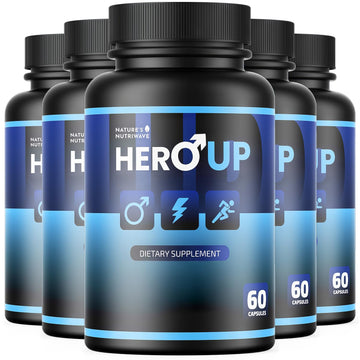 HeroUP - Natural Wellness Supplement with Plant-Based Ingredients – Non-GMO, Stimulant-Free | Made in the USA, GMP-Certified | 60 Capsules, 6 Month Suppy Nature’s NutriWave Au supplements