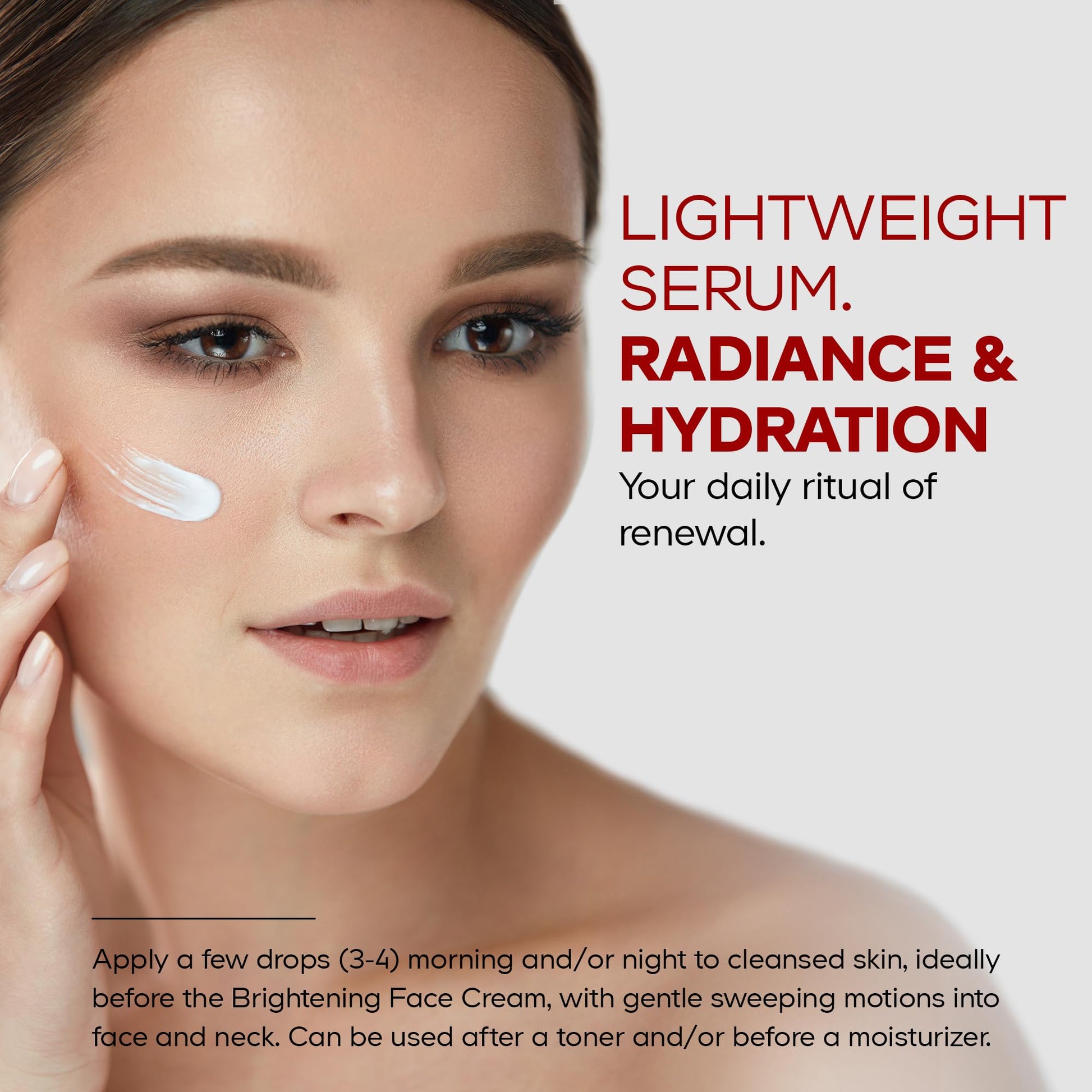 Maison Rouge Brightening Face Serum by Codeage - Glutathione Serum, Vitamin C, E, Hyaluronic Acid, Collagen - Radiance Enhancing - Parabens and Sulfates-Free - Refillable - All Skin Types - 1.7 fl oz Codeage Au supplements