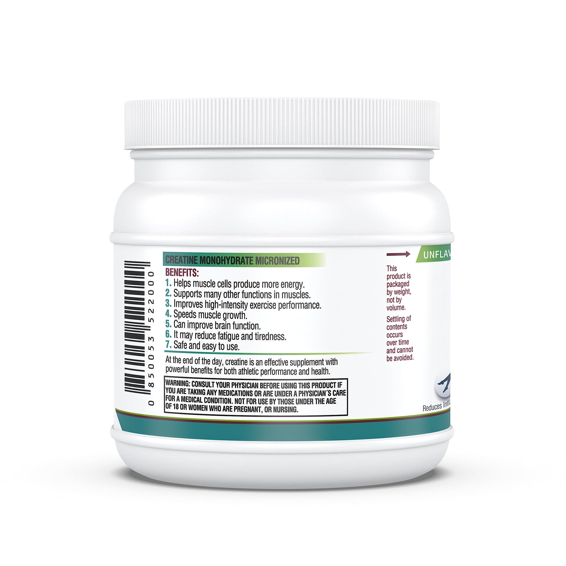 Kappa Nutrition Creatine Monohydrate Powder, Pure Amino Acid Formula, Supports Muscle Strength, Cellular Energy & Mental Focus* Gluten-Free, Keto, 2.25g per Scoop, 240 Servings, Net Wt. 1.32 LB (600g) KAPPA NUTRITION Au supplements