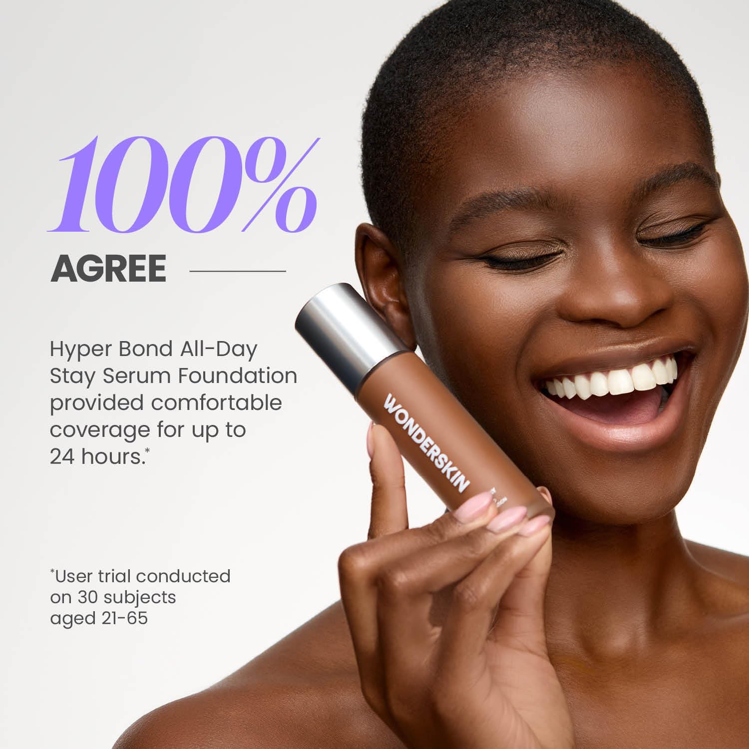 Wonderskin Hyper Bond All-Day Stay Serum Foundation – Waterproof, Transfer-Proof, 24HR Longwear Face Makeup with Niacinamide & Hyaluronic Acid – Lightweight, Natural Finish (Moonstone) Wonderskin Au supplements