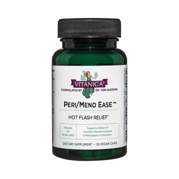 Vitanica Peri/Meno Ease - for Perimenopause and Menopause Symptoms - Hot Flash Relief with Clinically Studied Siberian Rhubarb Extract - Supports Sleep and Stress with Ashwagandha - Vegan - 30 Caps Vitanica Au supplements