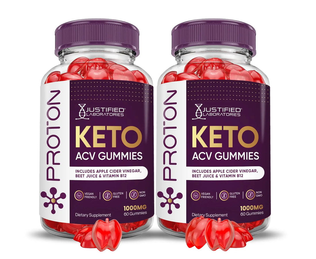 (2 Pack) Proton Protein Keto ACV Gummies Advanced Formula 1000MG Proton Keto Justified Laboratories Au supplements