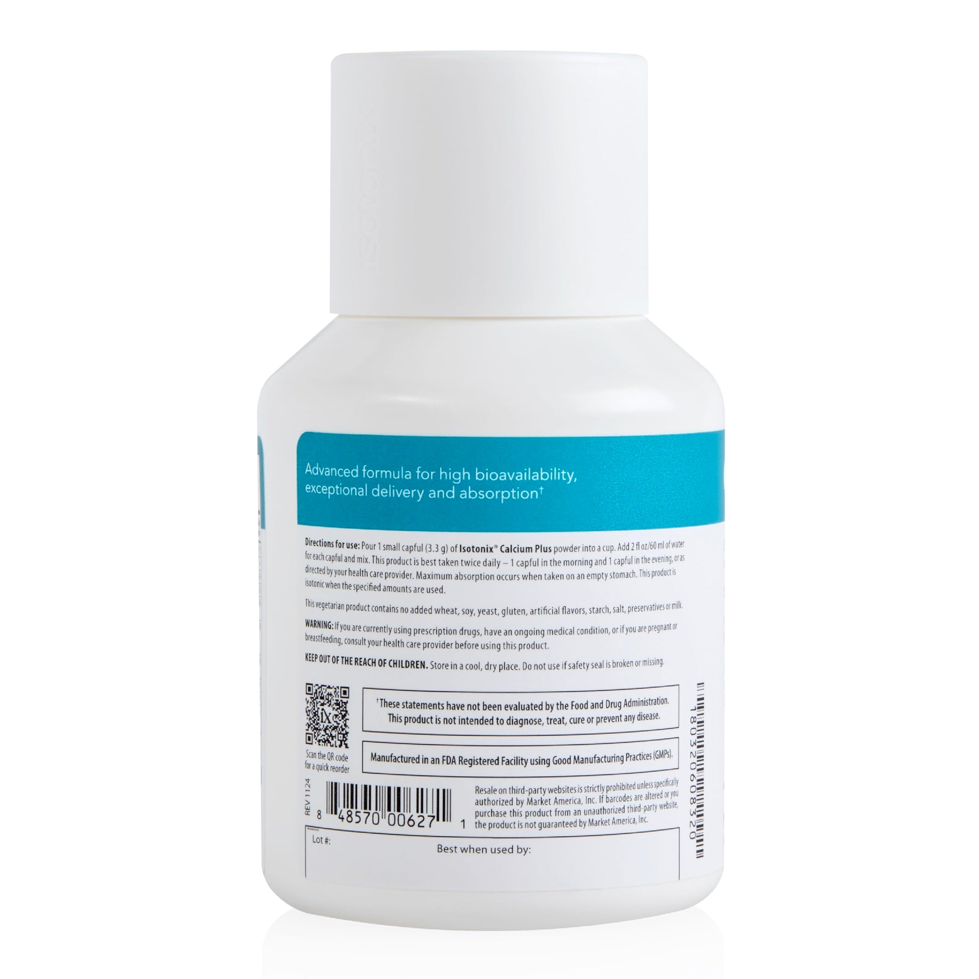 Isotonix Calcium Plus – Calcium Supplement for Women and Men with Magnesium, Vitamin D3, and Vitamin C – Fast Absorbing Isotonic Formula – Calcium Citrate & 5 Salts - 90 Servings Isotonix Au supplements