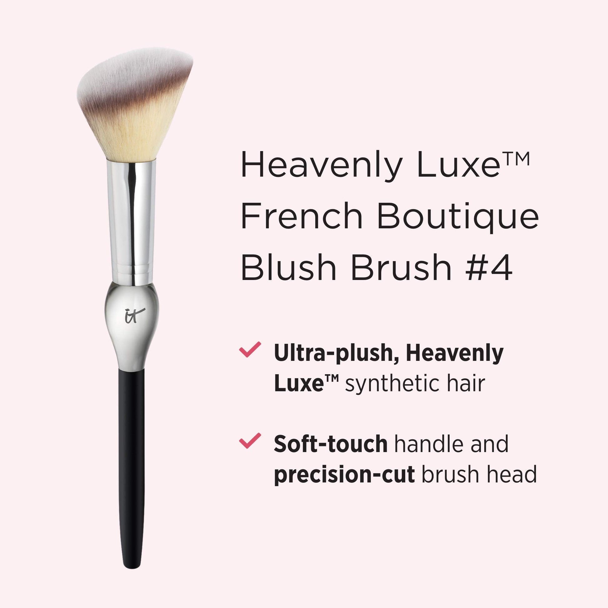IT Cosmetics Heavenly Luxe French Boutique Blush Brush #4 - Angled Blush Brush for Cheeks - Liquid & Powder Blush Brush - Makeup Brush With Award-Winning Heavenly Luxe Hair IT Cosmetics Au supplements