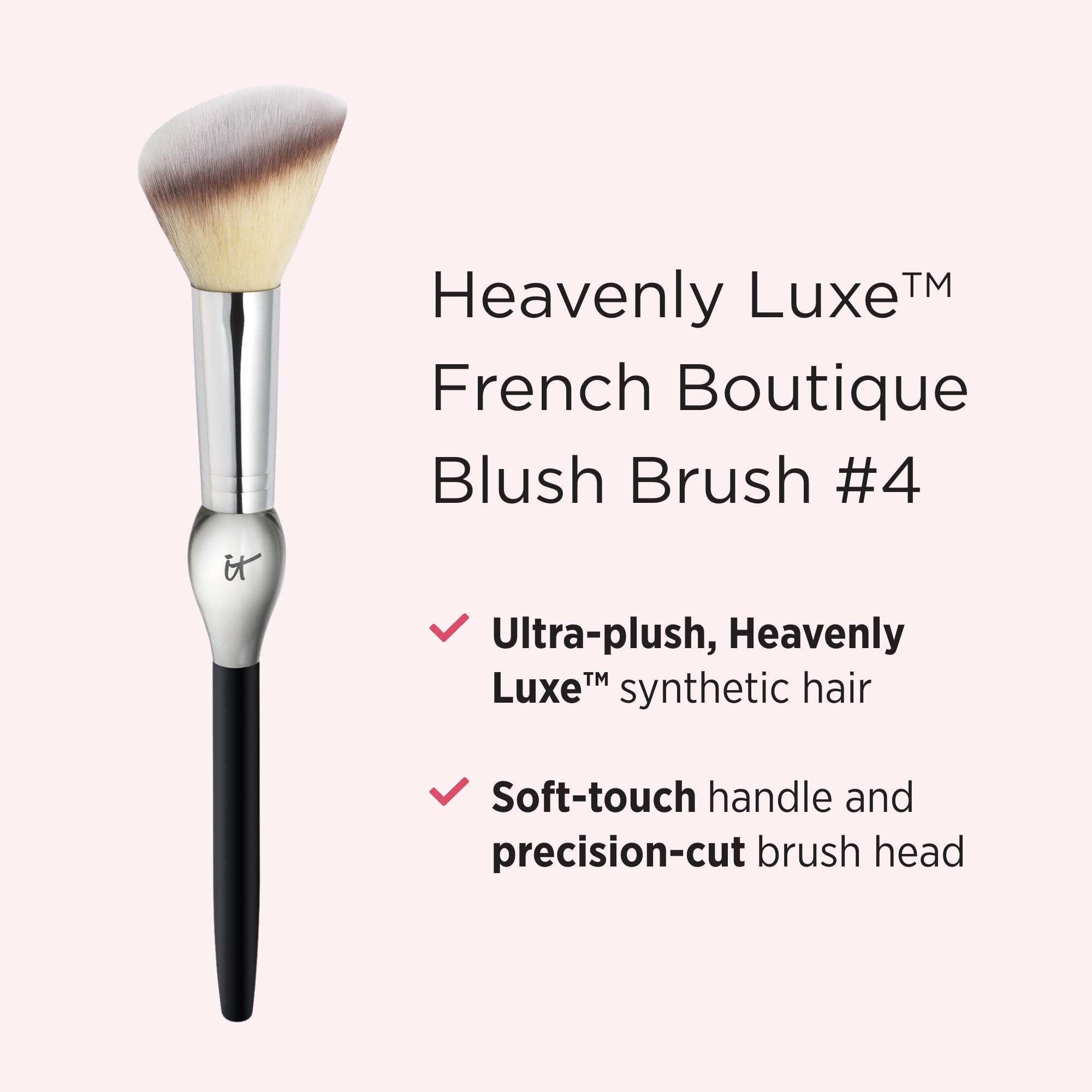 IT Cosmetics Heavenly Luxe French Boutique Blush Brush #4 - Angled Blush Brush for Cheeks - Liquid & Powder Blush Brush - Makeup Brush With Award-Winning Heavenly Luxe Hair IT Cosmetics Au supplements