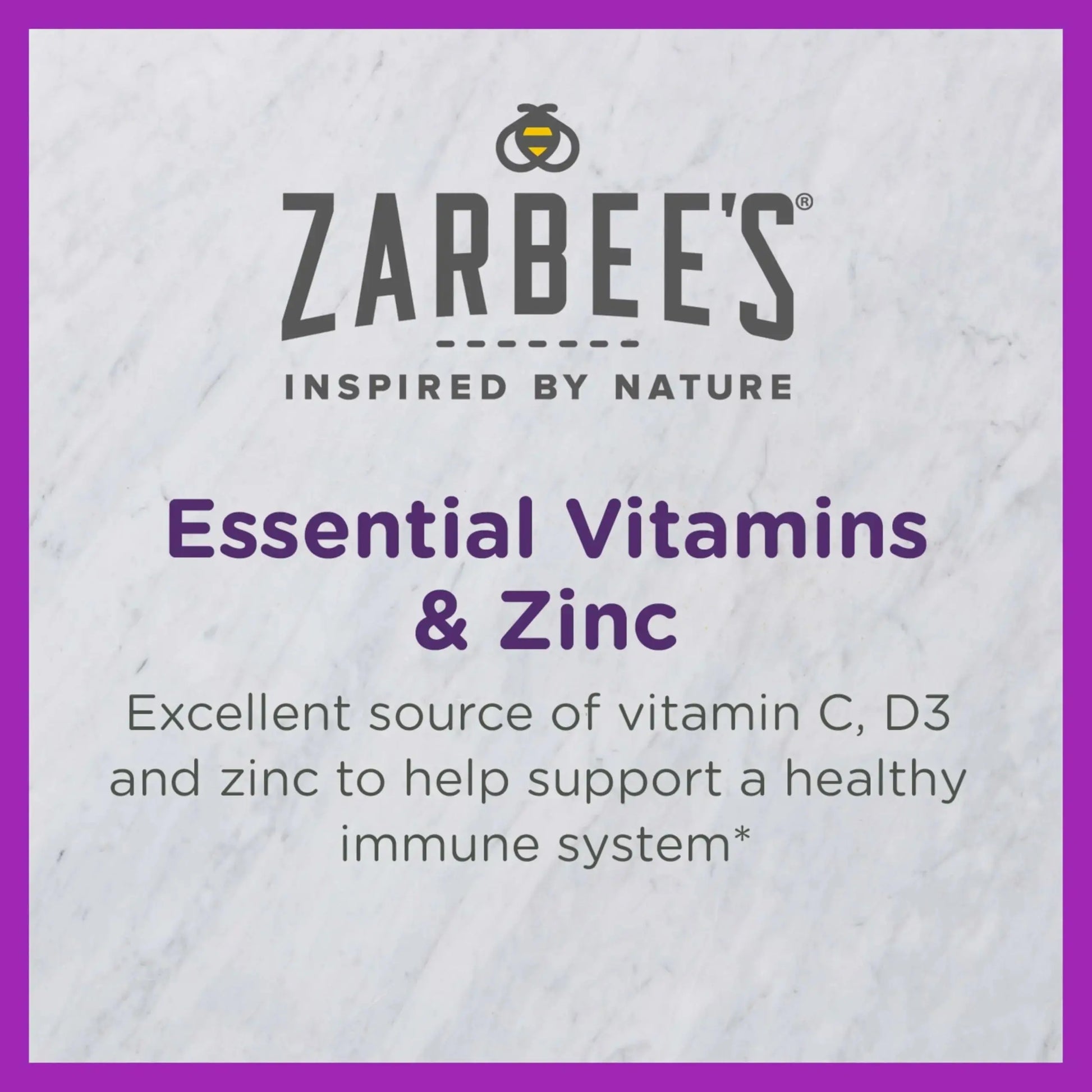 Zarbee's Kids Immune Support, Vitamin C, D & Zinc Daily Immunity Vitamins for Children 4+ Years, Natural Tropical Fruit Flavor, 28 Chewable Tablets Zarbee's Au supplements