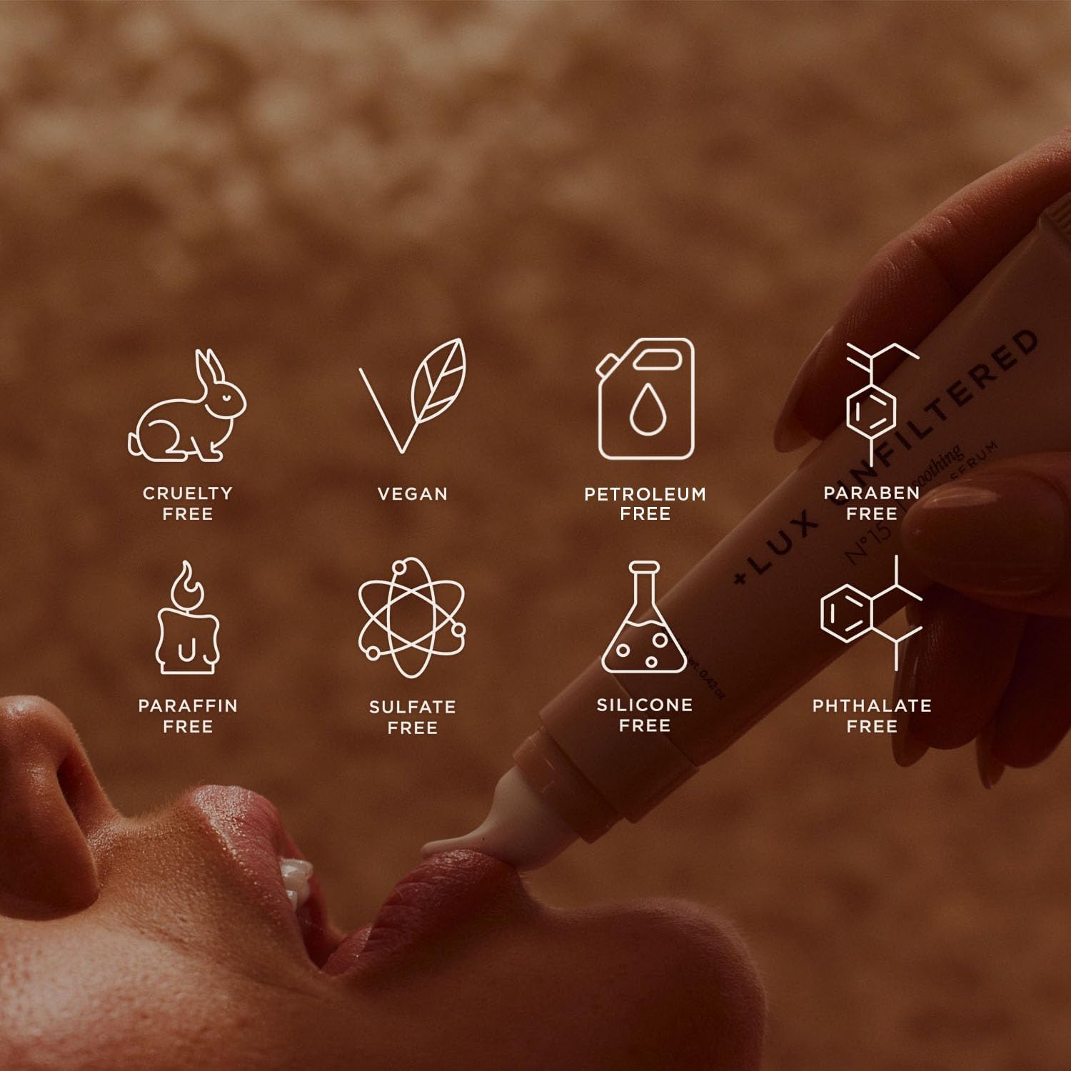 '+ Lux Unfiltered N°15 Cold Plunge Soothing Lip Serum - Hydrating Lip Balm - Hyaluronic Acid, Squalane & Shea Butter - Cooling Touch Applicator - Fragrance Free, Petroleum Free, Vegan '+ Lux Unfiltered Au supplements