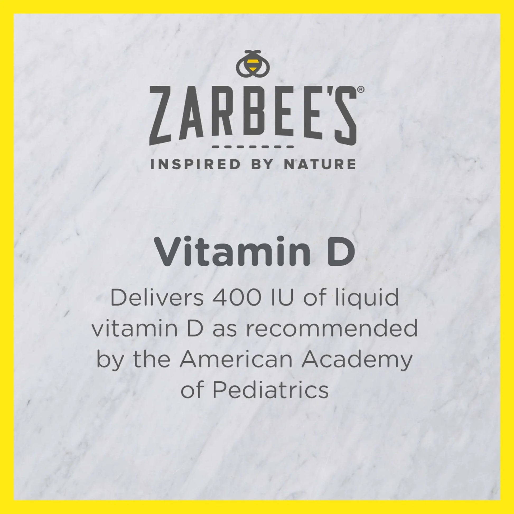 Zarbee's Vitamin D Drops for Infants, 400IU (10mcg) Baby & Toddler Liquid Supplement, Newborn & Up, Dropper Syringe Included, 0.47 Fl Oz Zarbee's Au supplements