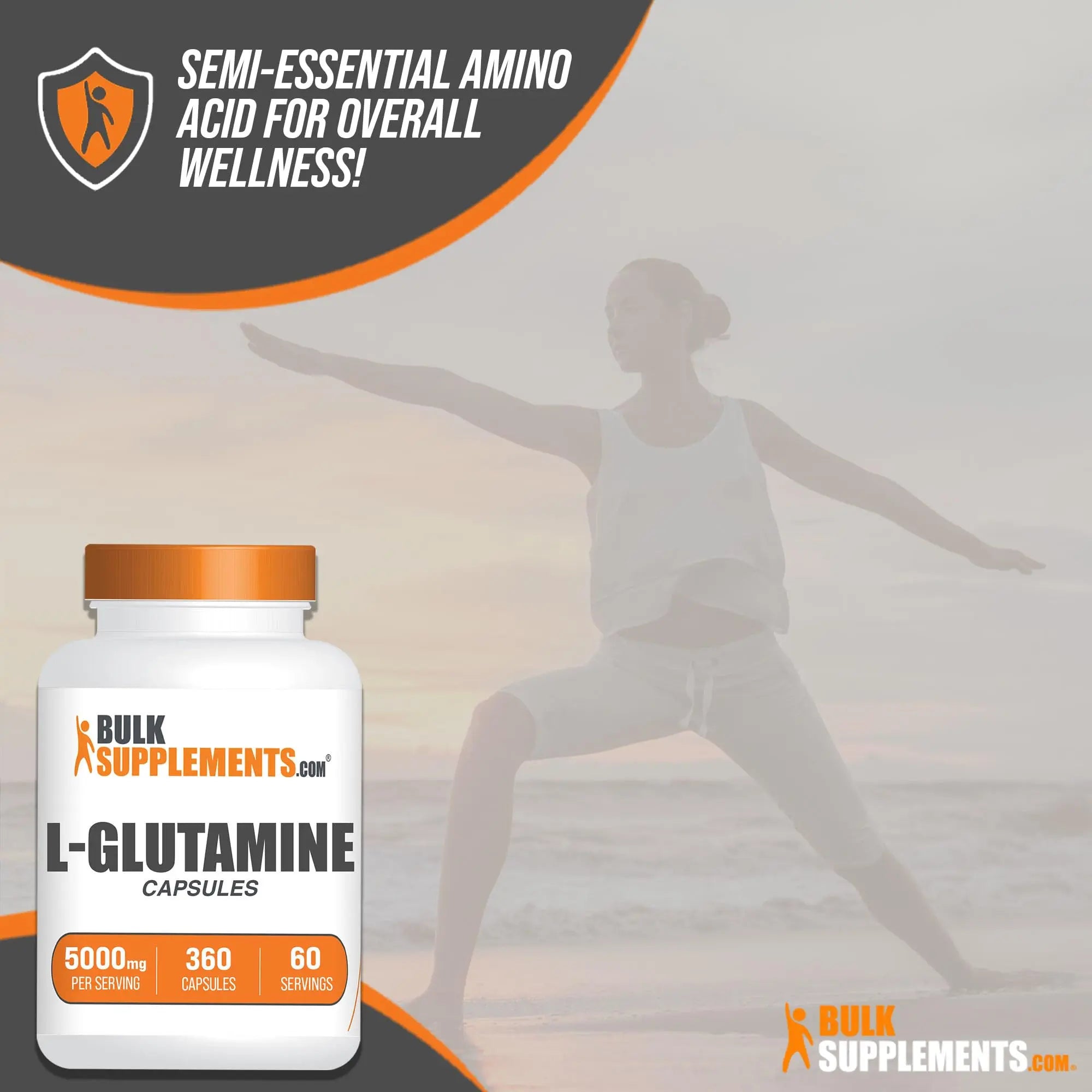 BULKSUPPLEMENTS.COM L-Glutamine Capsules - Glutamine Supplement, L Glutamine BULKSUPPLEMENTS.COM Au supplements