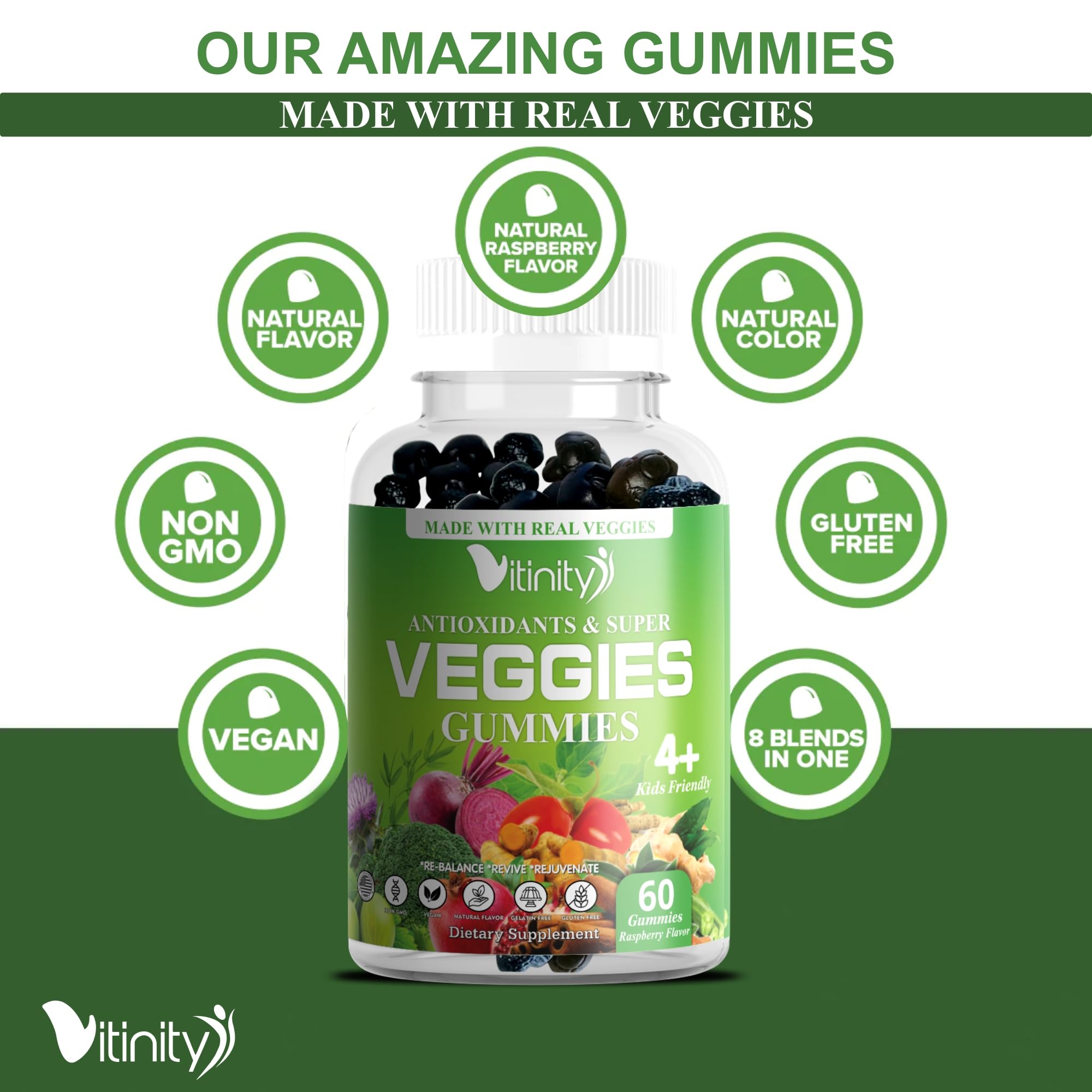 VITINITY Made with Real Super Veggies Delicious Gummy Supplement,Men,Women & Kids VITINITY Au supplements