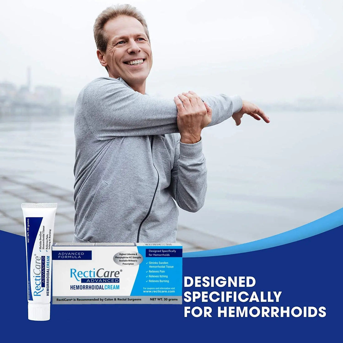 Recticare Advanced Hemorrhoidal Cream: Advanced Treatment to Shrink & Soothe Hemorrhoids - Itch, Pain, Burn Relief - 30g Hemorrhoidal Cream with Lidocaine Recticare Au supplements