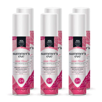 Summer's Eve Freshening Spray | Sheer Floral| 2 oz Size | Pack of 6 | pH Balanced, Dermatologist Summer's Eve Au supplements