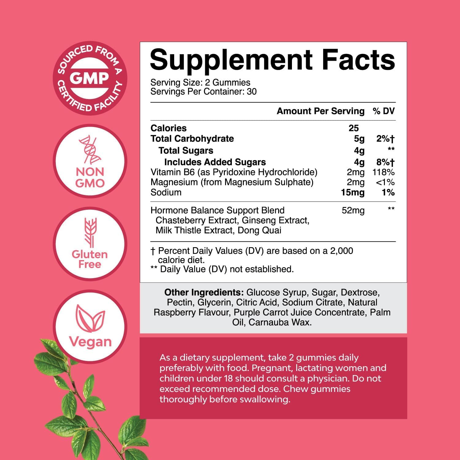 Hormone Balance for Women Gummies of All Ages - PMS Support Supplement for Women to Regulate Menstrual Cycle & Hormonal Balance Menopause & Mood Swings with Vitamin B6 & Dong Quai - 60 Chews - 3 pack Natures Craft Au supplements