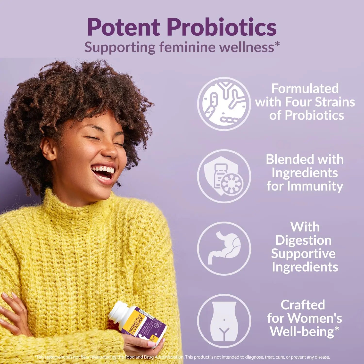 Complete Vaginal Probiotics for Women - w/Added Cranberry, D-mannose to Promote Intimate Rose Au supplements