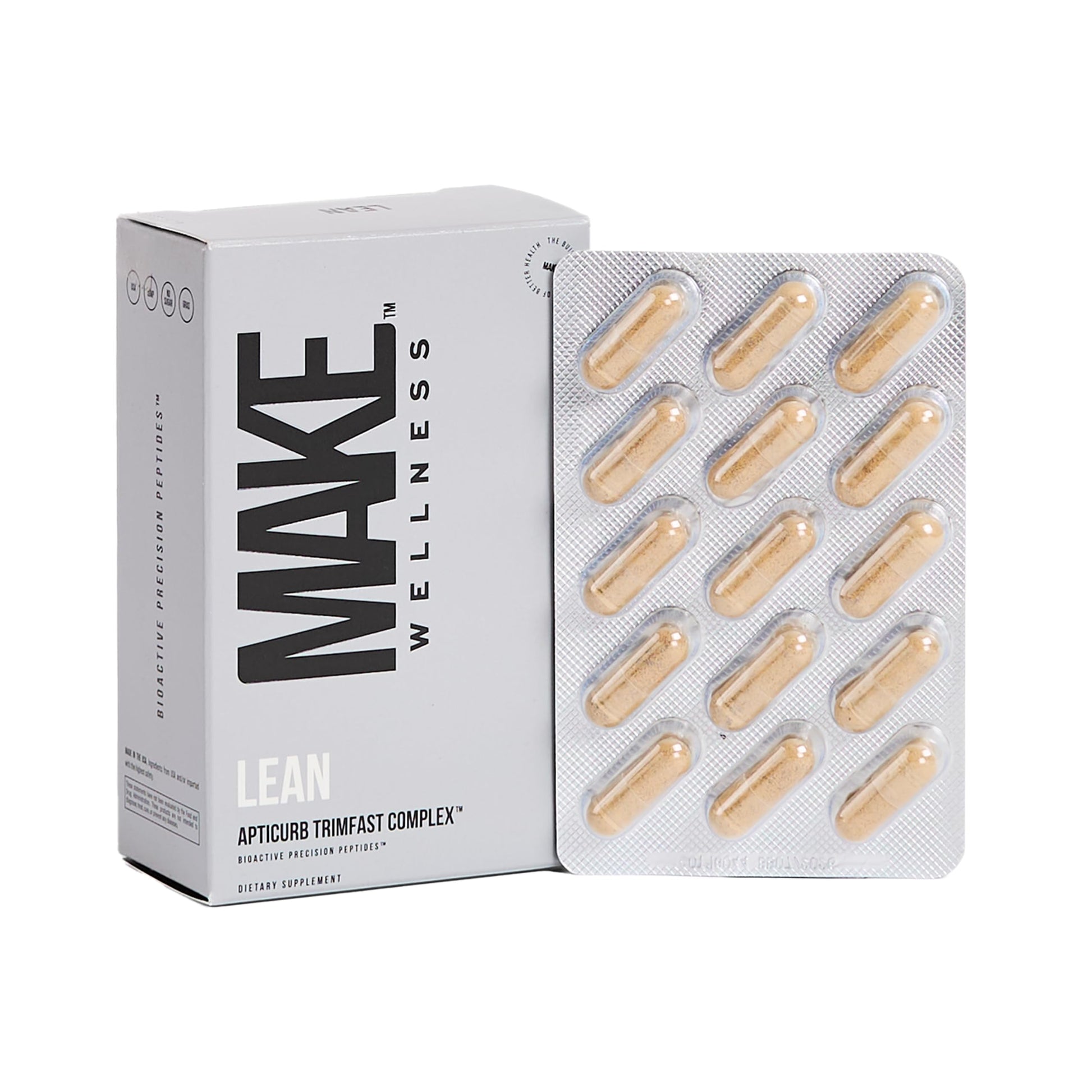 Make Wellness Lean Peptide Supplement | Supports Overall Wellness, Normal Muscle Health & Active Lifestyles | Bioactive Peptide Blend | Clean, Non-GMO Formula | 30 Servings for Daily Nutrition Make Wellness Au supplements