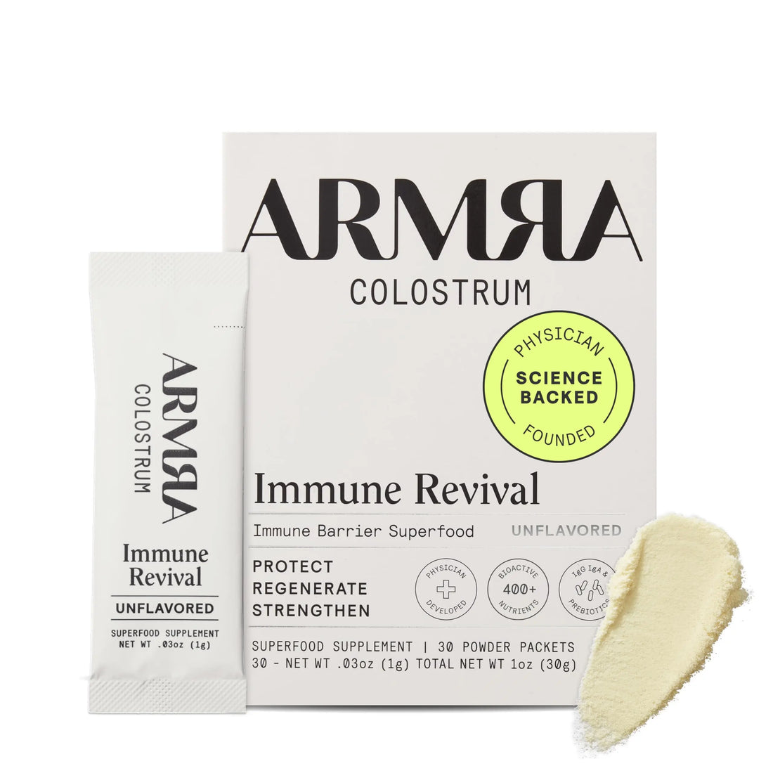 ARMRA Colostrum Powder | Unflavored | Gut Health & Bloating | Skin & Hair | Immunity | Keto, Gluten & Fat-Free | 30 Servings ARMRA Au supplements