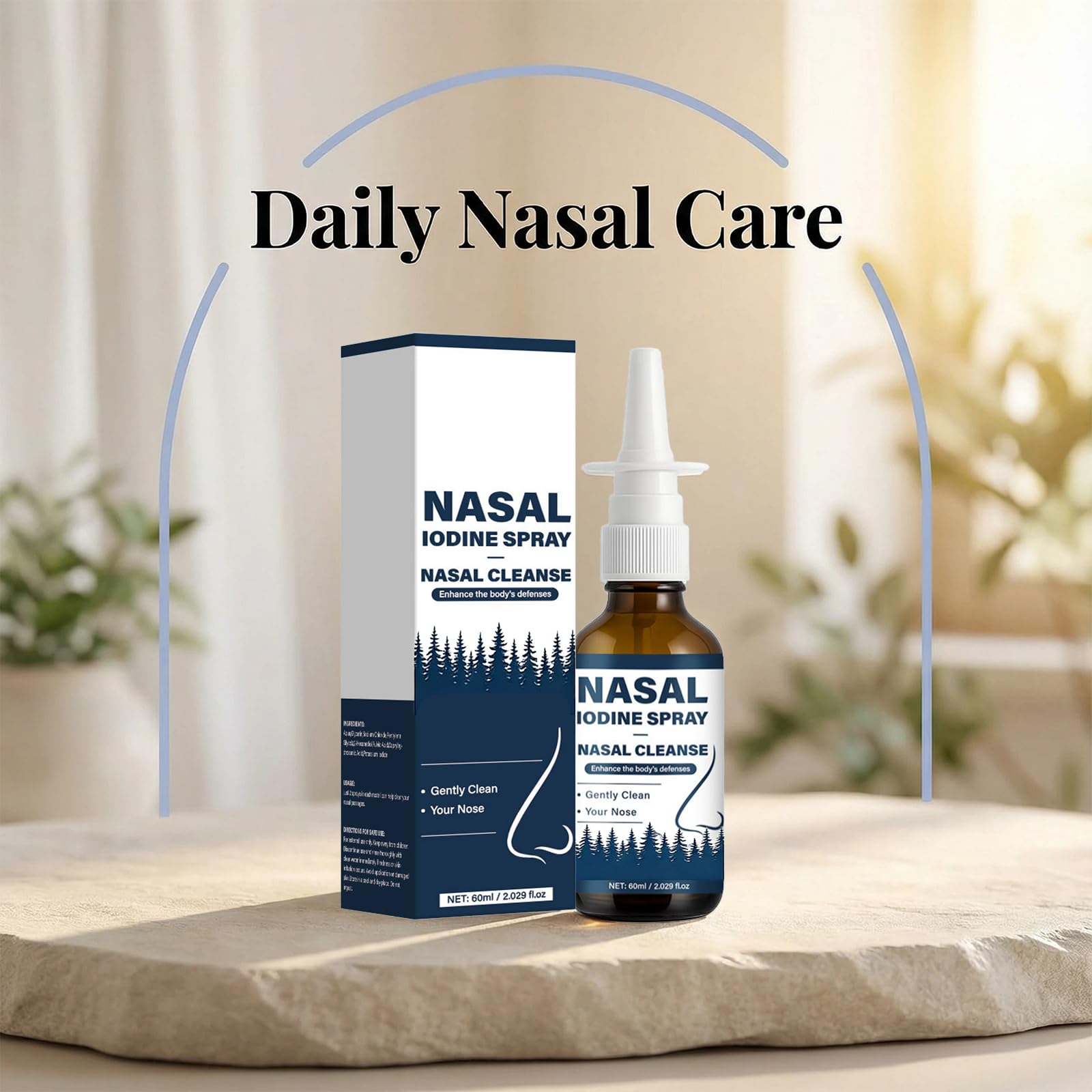 VIPUDA Nutramd Iodine Nasal Spray, Cleanses & Refreshes Your Nasal Passages, Iodine & Fulvic Acid Blend, 100% Natural Mineral Formula – 60 ml/2.029 fl.oz (1pc) VIPUDA Au supplements