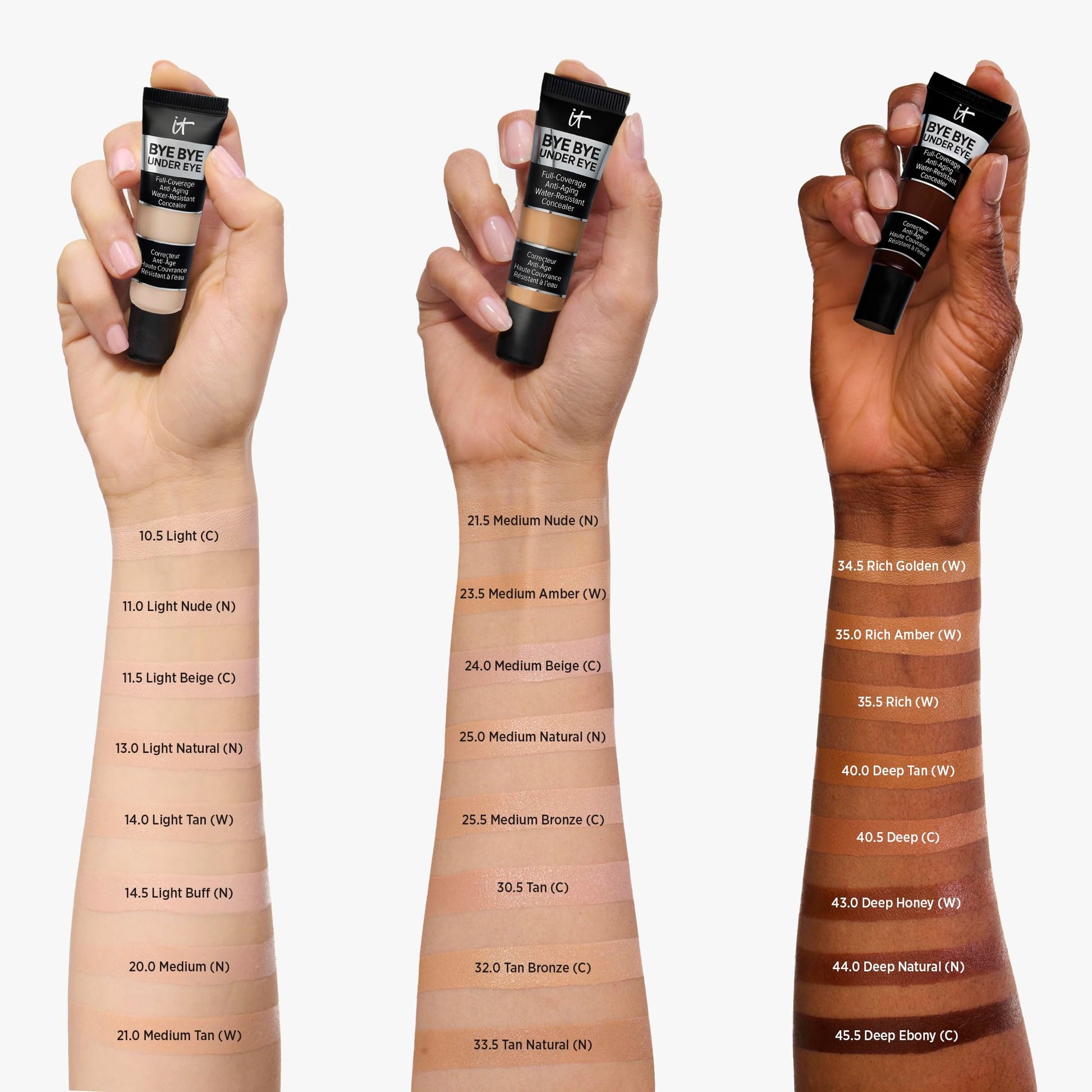 IT Cosmetics Bye Bye Under Eye Concealer (Light Nude) - Water-Resistant, Full Coverage Brightening Concealer For Dark Circles, Fine Lines, Redness & Discoloration, Anti-Aging, 24H Wear - 0.4 fl oz IT Cosmetics Au supplements