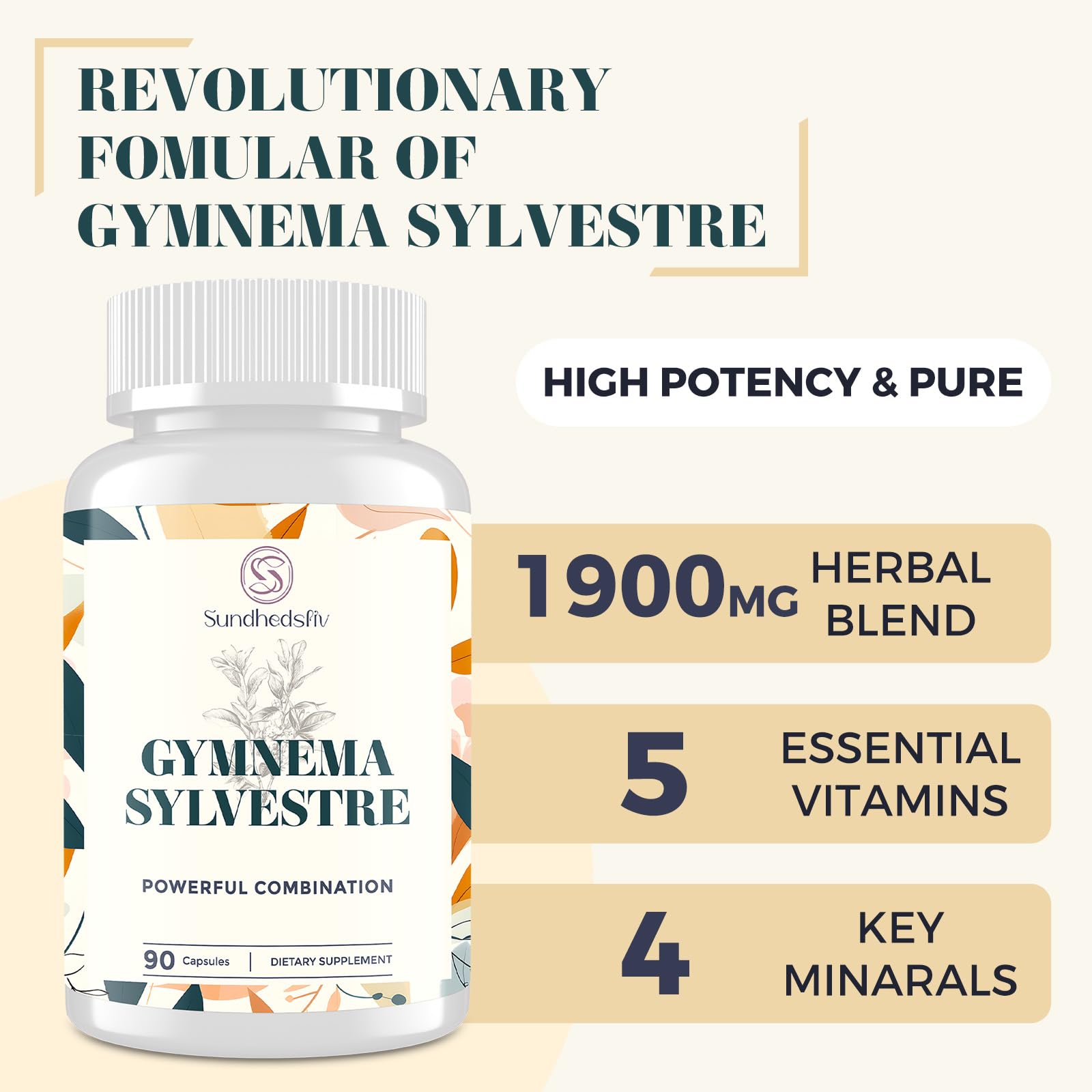 Sundhedsliv 16 in 1 Blxxd Sugr Effective Gymnema Sylvestre Supplement 2100MG | with Berberine, Cinnamon, Bitter Melon | Vitamins, Magnesium & Chromium | 2Pack Sundhedsliv Au supplements