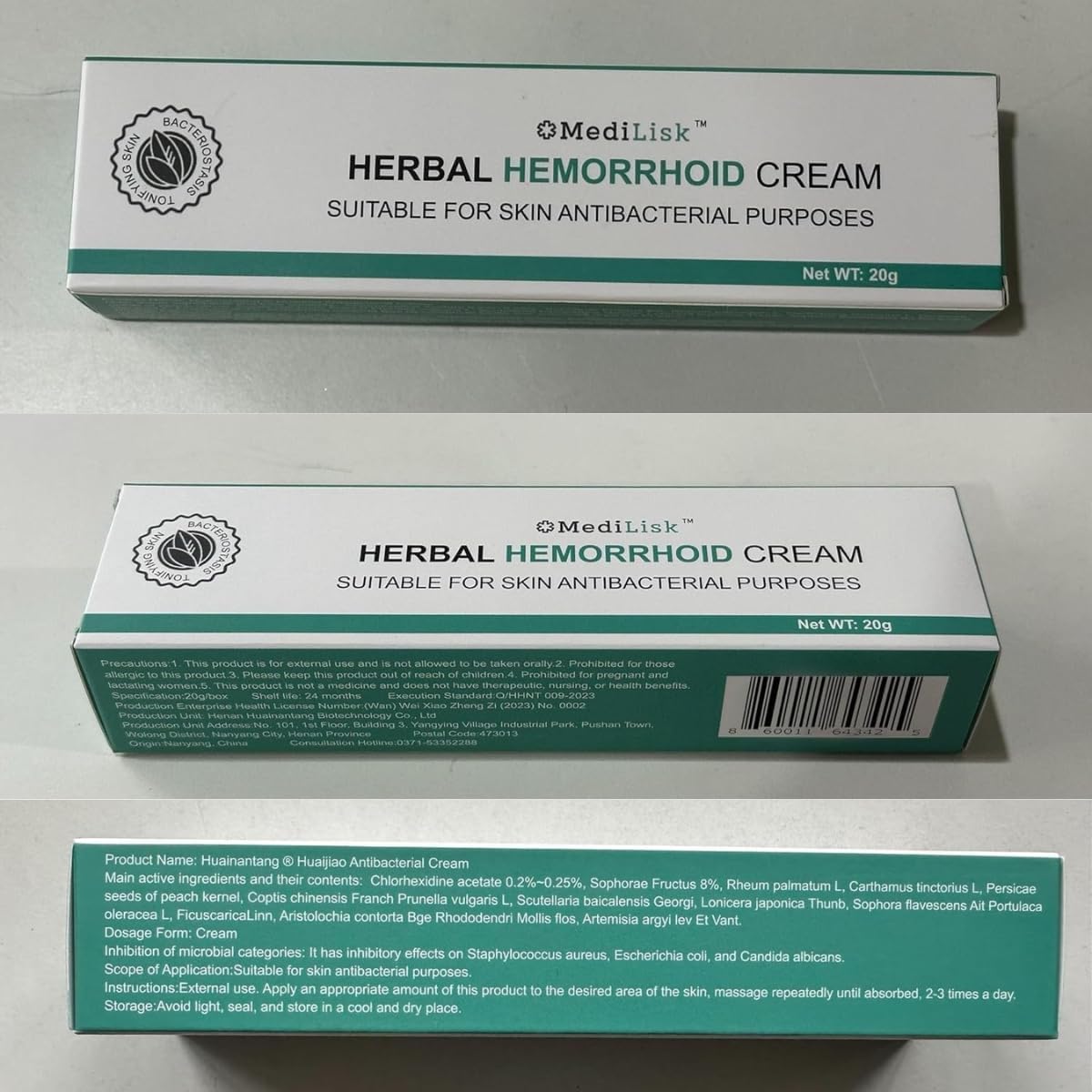 MediLisk Herbal Hemorrhoid Cream – Hemorrhoid Treatment – Fast Acting Formula for Supporting with Itching & Burning – Non-Steroidal Natural Formula – 0.7 oz – Pack of 1 MediLisk Au supplements