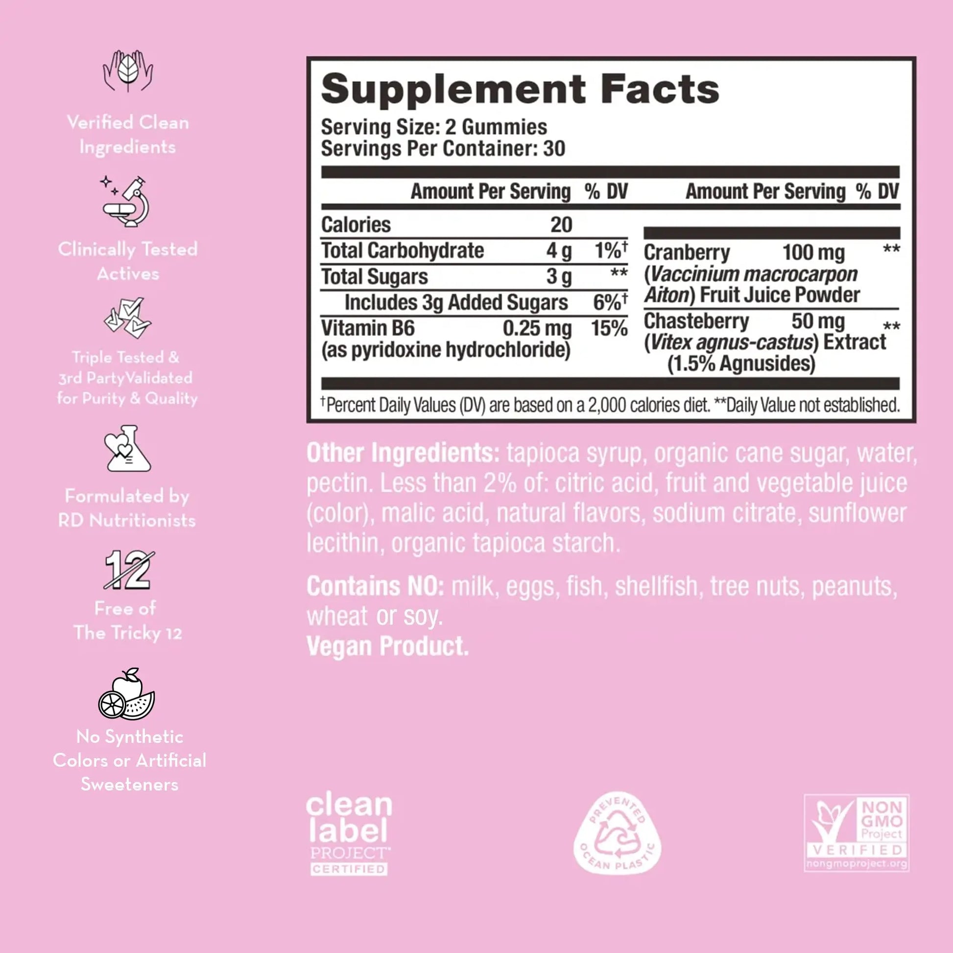 HUM Nutrition SOS PMS Gummies, PMS Support Supplement for Women, Support Cycle Symptoms, Bloating, Hormonal Balance, Includes Vitamin B6, Cranberry & Chasteberry Vitex, Gluten Free, 60 Vegan Gummies HUM Au supplements