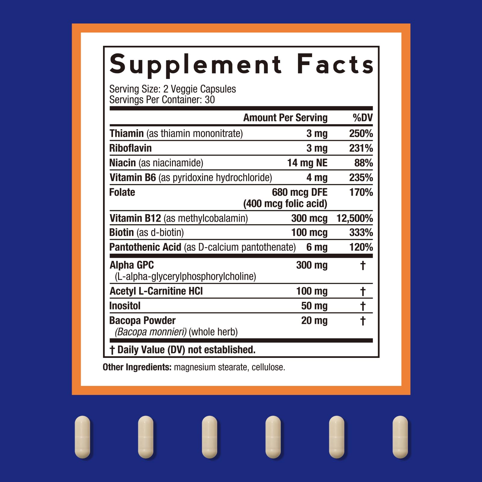Doctor's Recipes Alpha GPC 300 mg Supplement, with 8 B Vitamins, Inositol, Acetyl L-Carnitine, Highly Bioavailable Source of Choline, 12-in-1 Cognitive Support for Women & Men, 60 Veggie Capsules Doctor's Recipes Au supplements