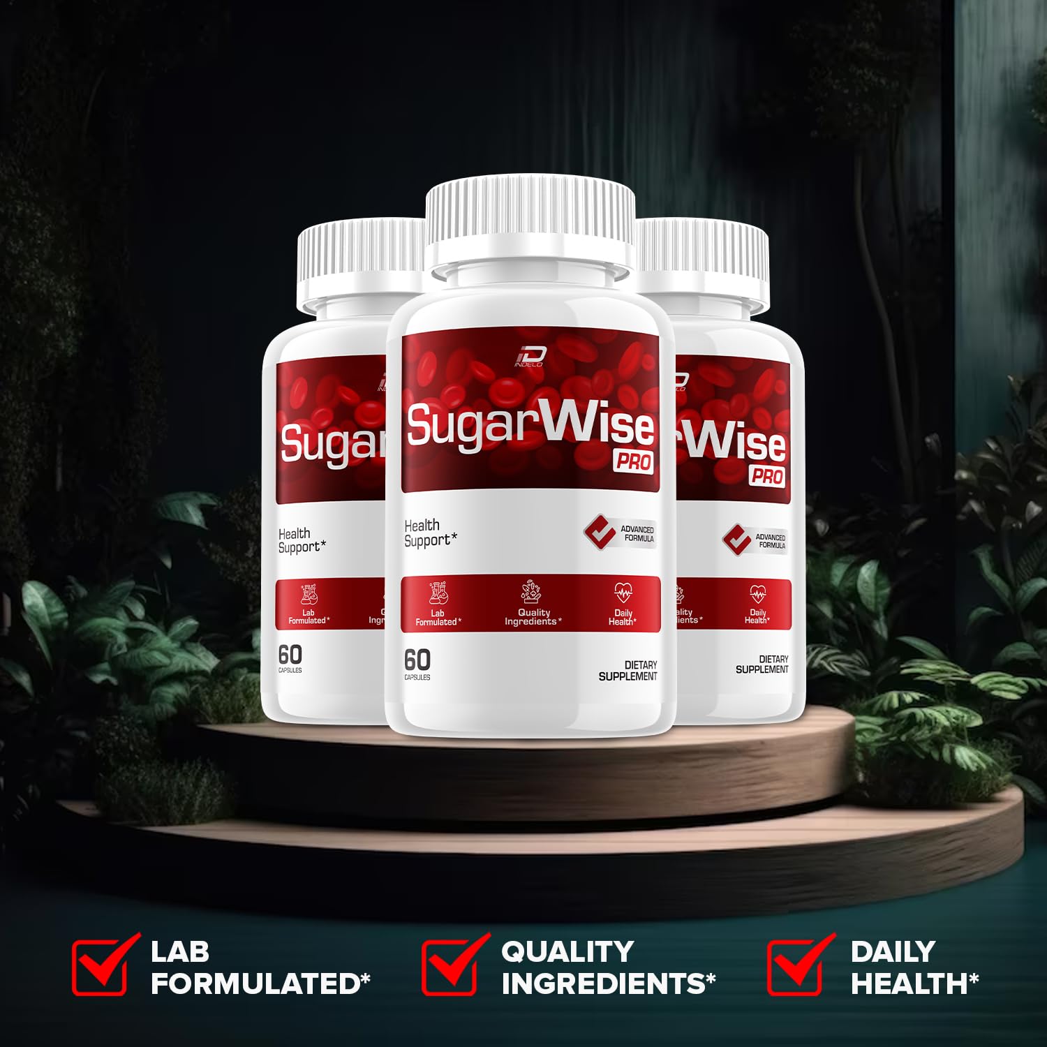 SugarWise Capsules – SugarWise Pro Natural Blend Daily Health Vitamins Supplement (5 Pack - 300 Capsules) Indelo Au supplements